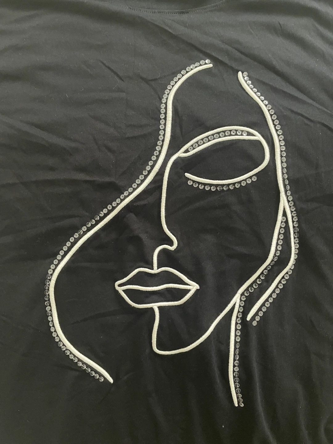 C&A Black T-Shirt with Face Design - photo 2