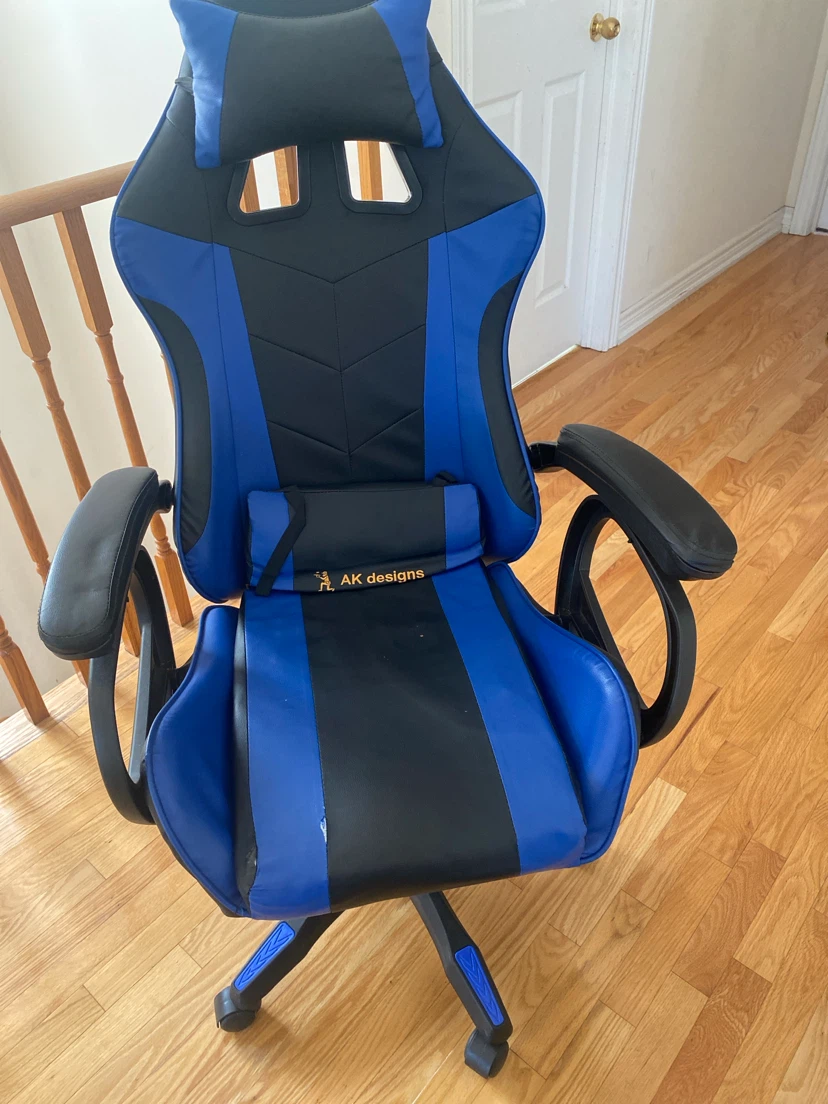 AK Designs Gaming Chair - Black and Blue
