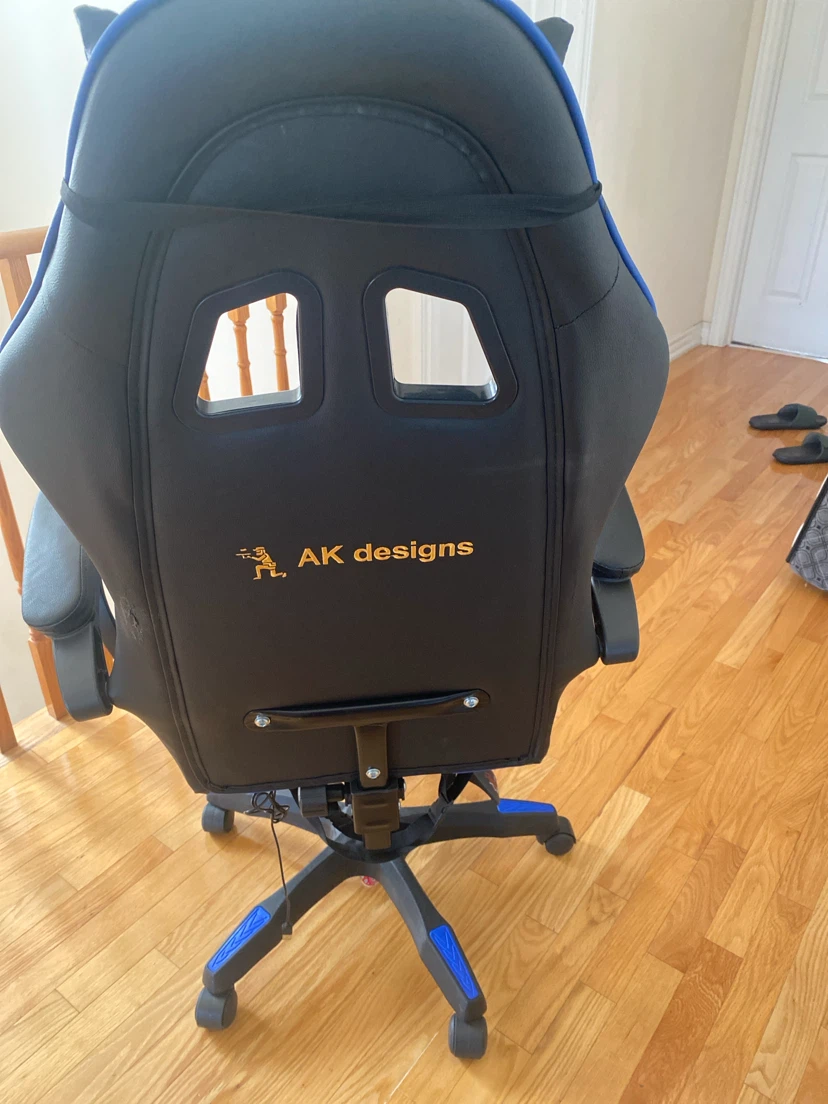 AK Designs Gaming Chair - Black and Blue - photo 2