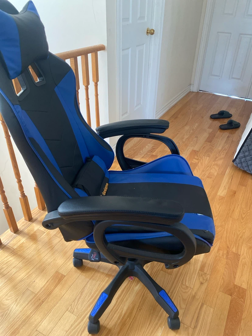 AK Designs Gaming Chair - Black and Blue - photo 3