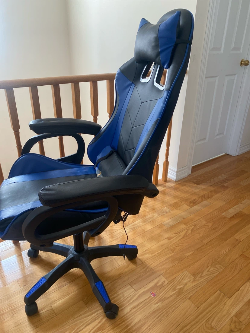 AK Designs Gaming Chair - Black and Blue - photo 4