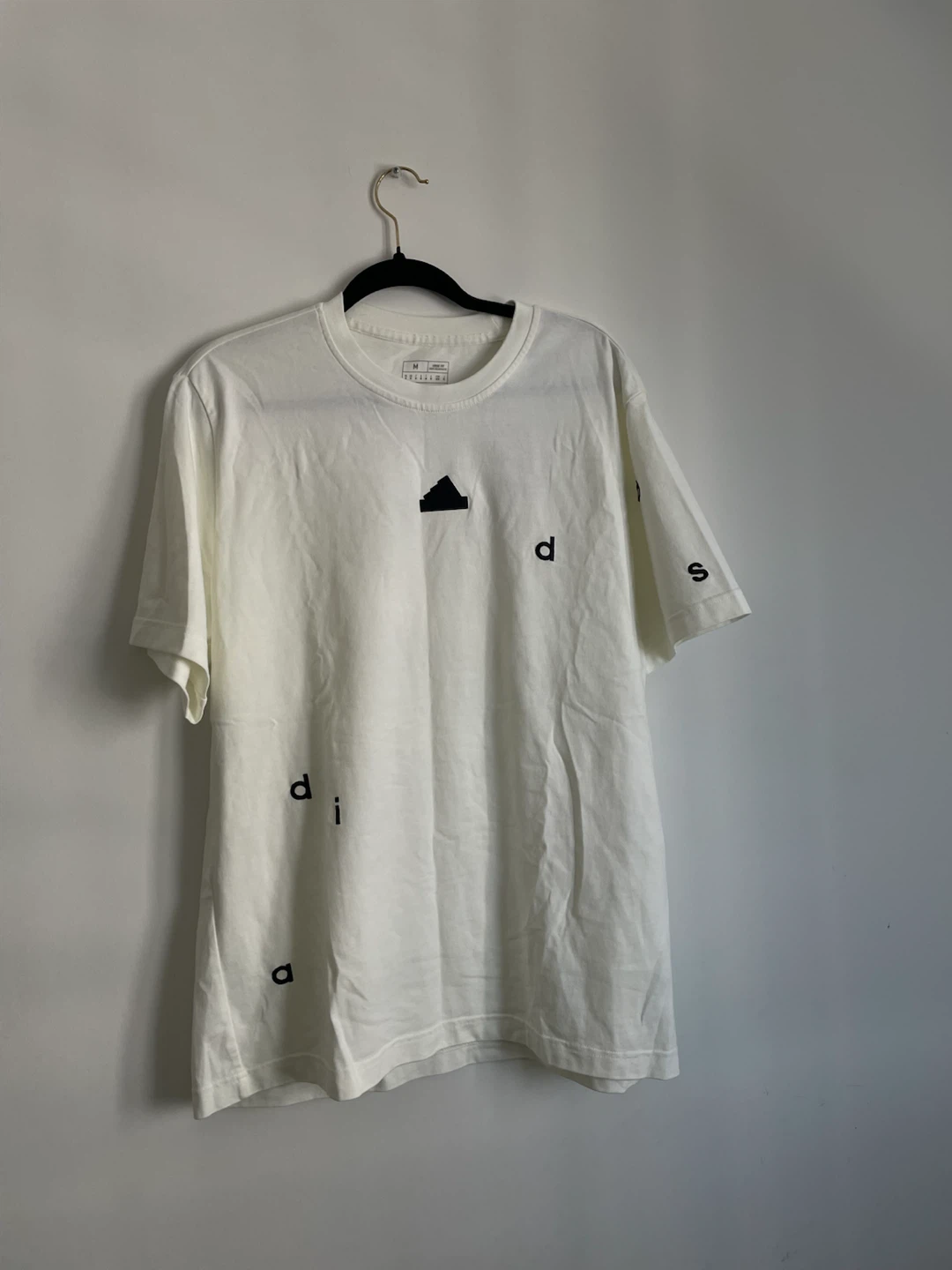 Adidas Loose Fit Graphic T-Shirt White Medium