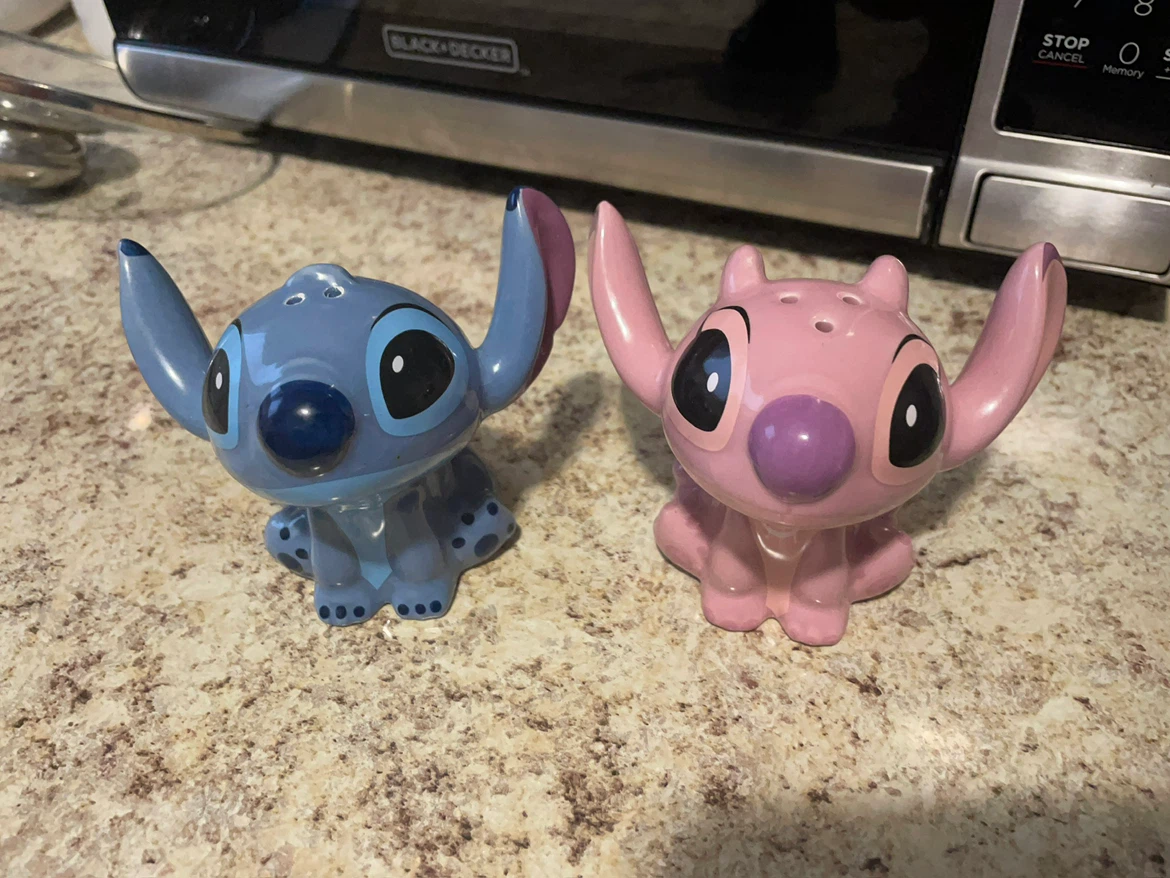 Disney Stitch and Angel Salt and Pepper Shakers