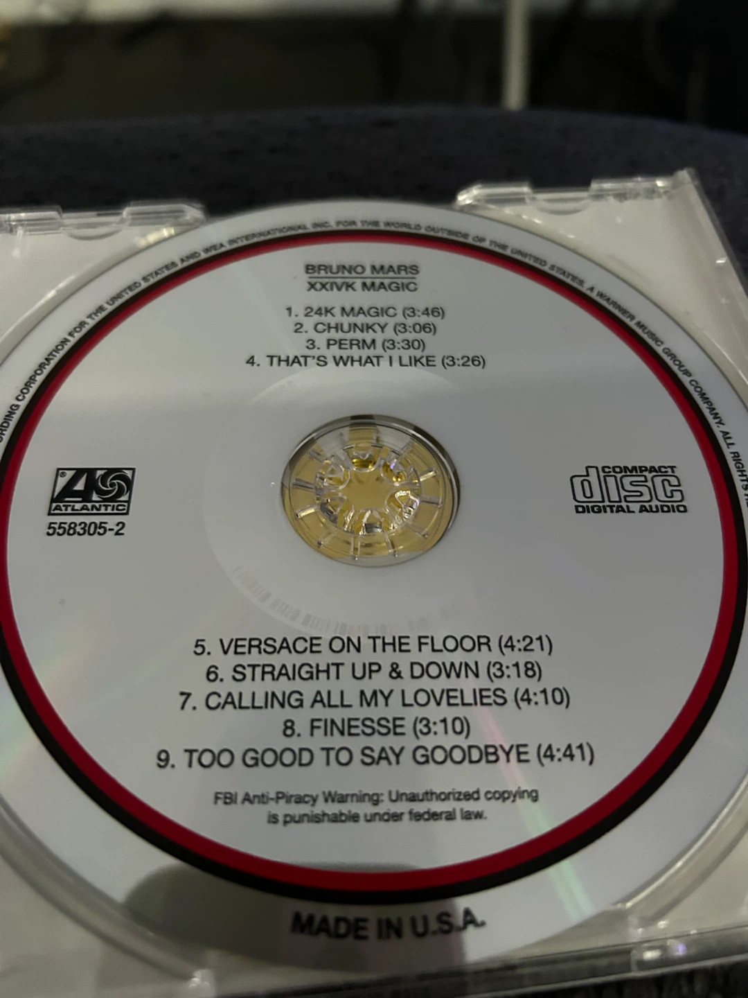 Bruno Mars 24k Magic CD - photo 3