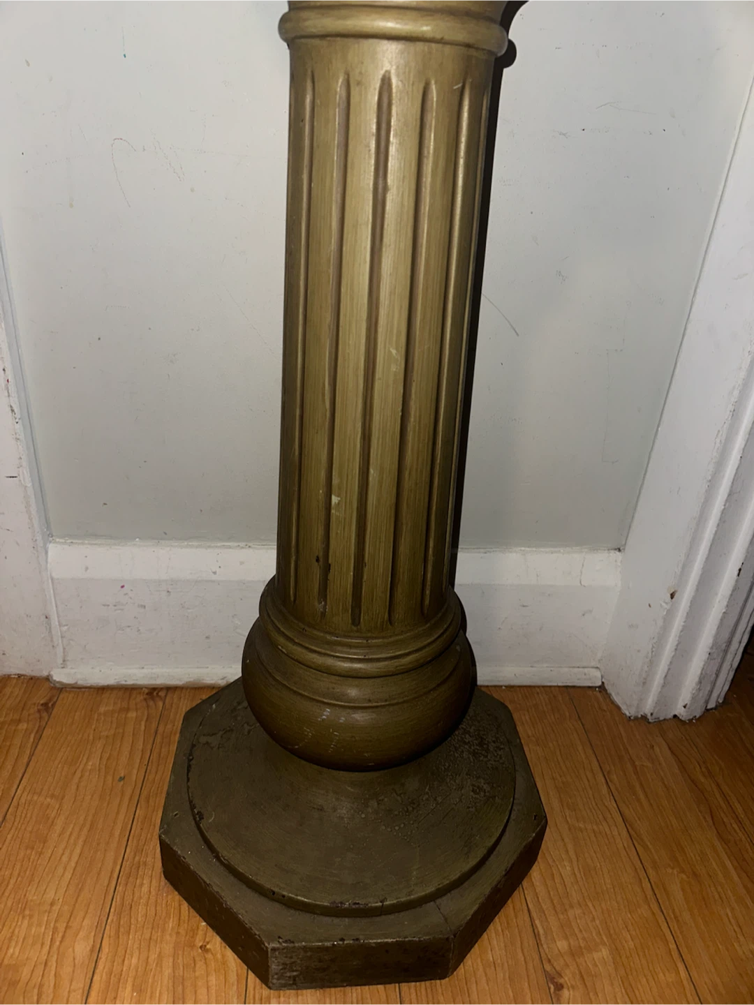 Old Tall Wood Pedestal - photo 2