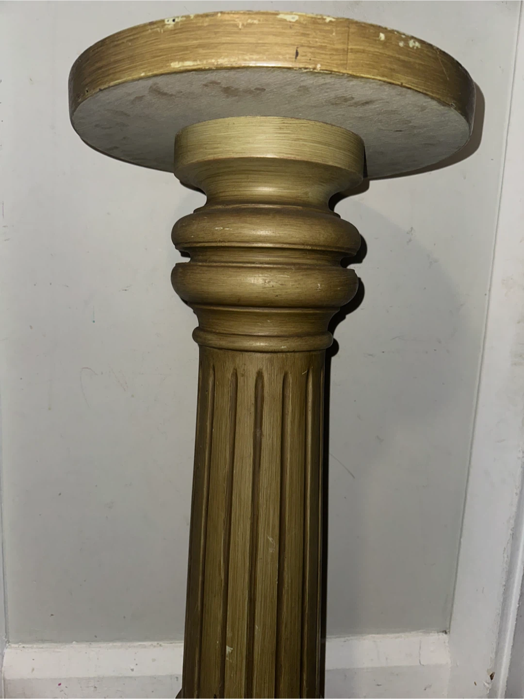 Old Tall Wood Pedestal - photo 3