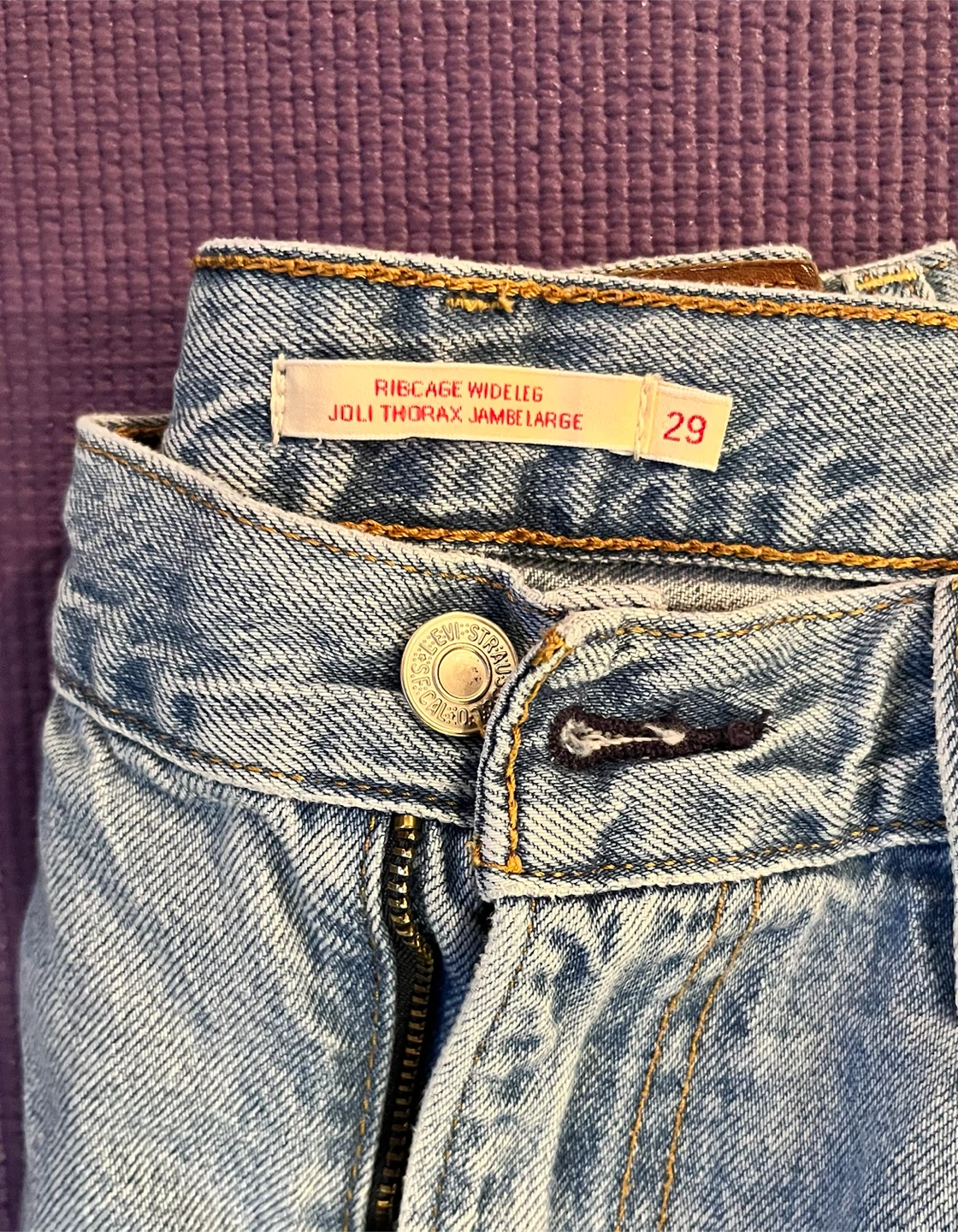 Levi's Ribcage Wide-Leg Jeans - Size 29 - photo 2