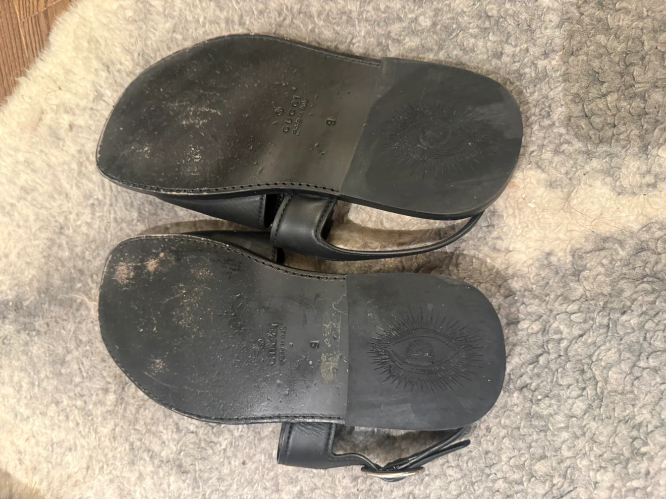 Gucci Interlocking G Sandals Black - photo 2