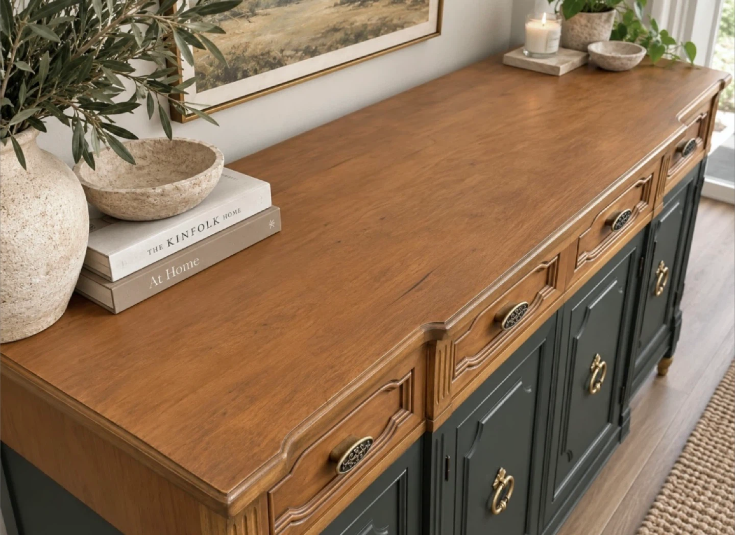 ✨ Vintage Refinished Credenza / Sideboard - photo 3