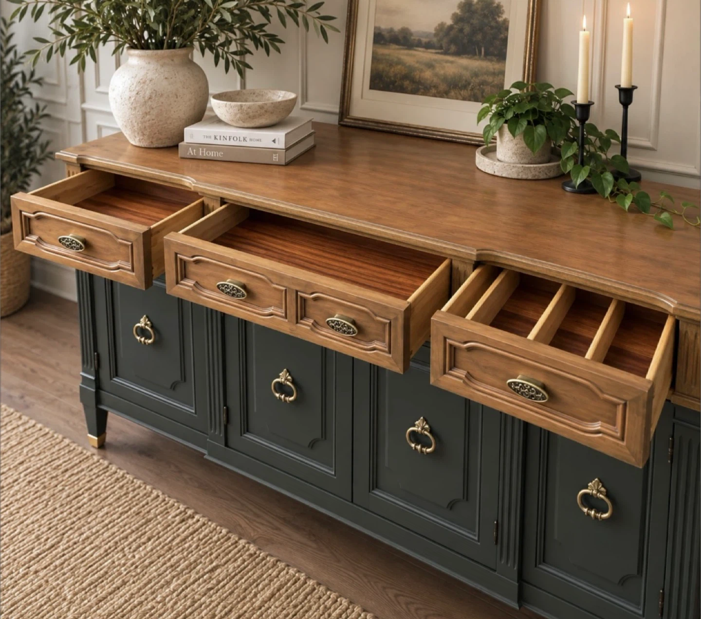 ✨ Vintage Refinished Credenza / Sideboard - photo 4