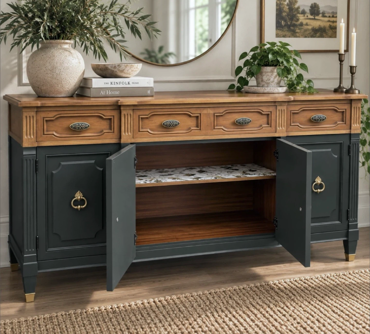 ✨ Vintage Refinished Credenza / Sideboard - photo 5