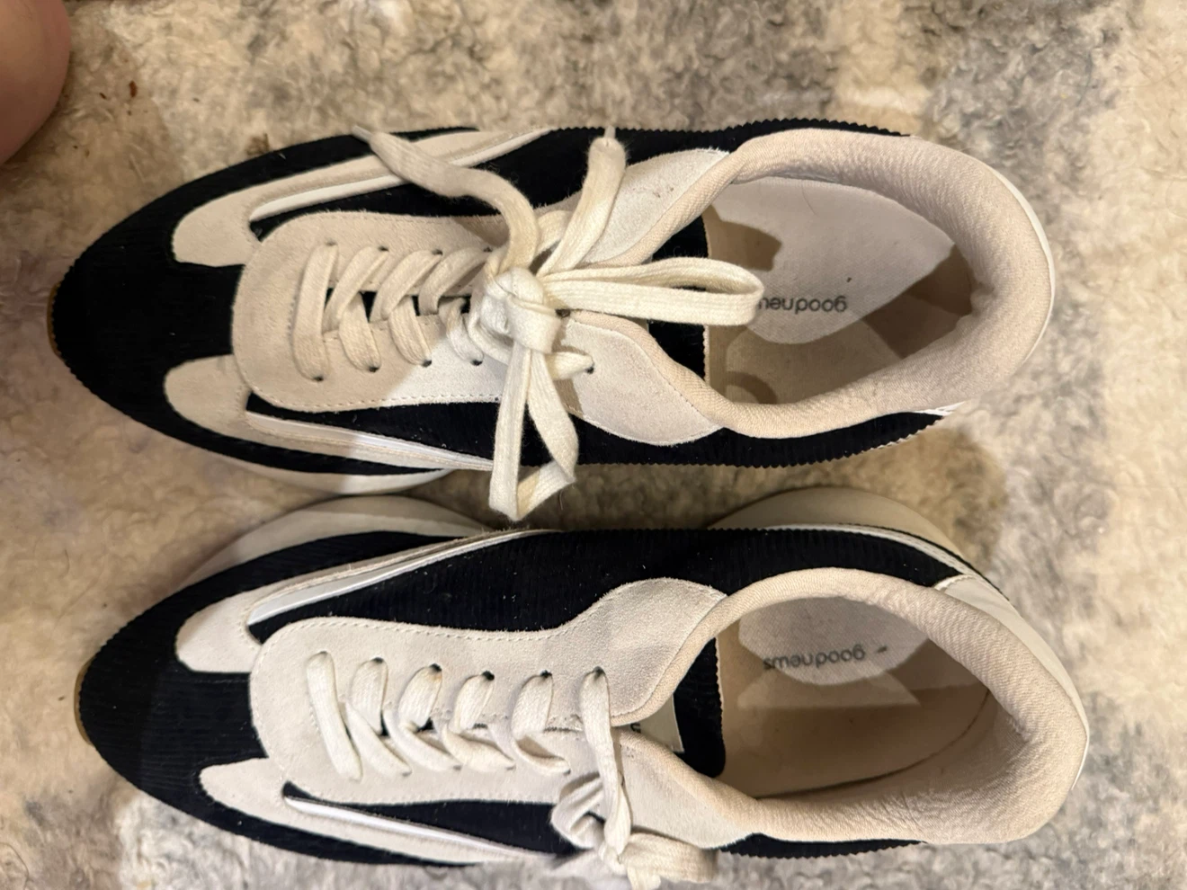 GOOD NEWS KOOK CORDUROY & SUEDE SNEAKERS — SIZE 9 - photo 2