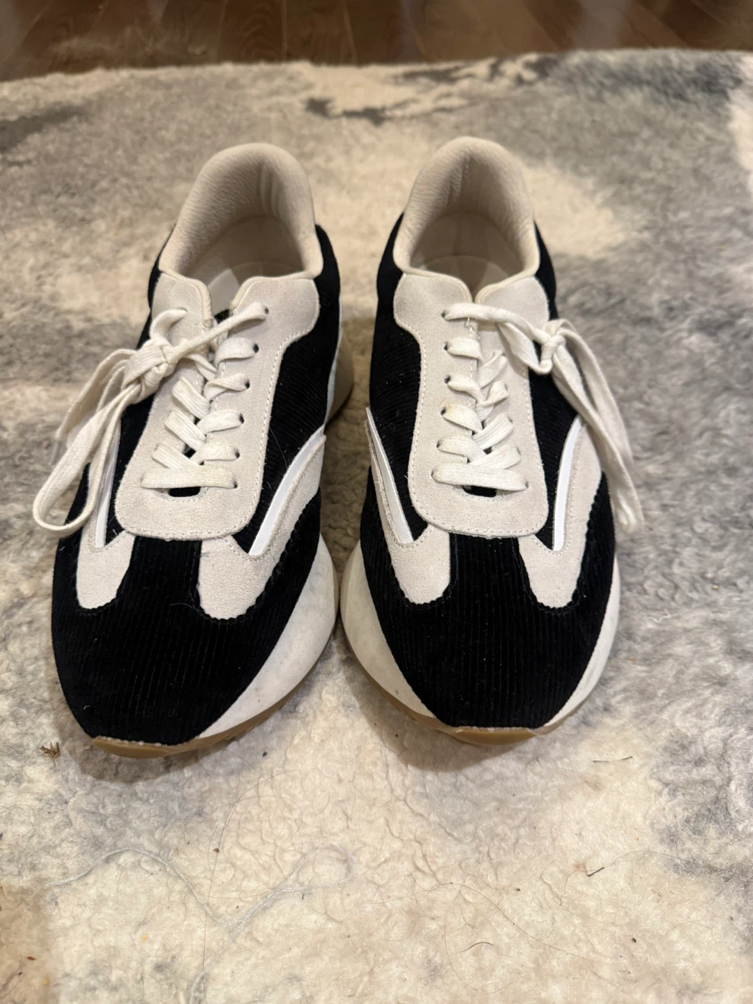 GOOD NEWS KOOK CORDUROY & SUEDE SNEAKERS — SIZE 9 - photo 4