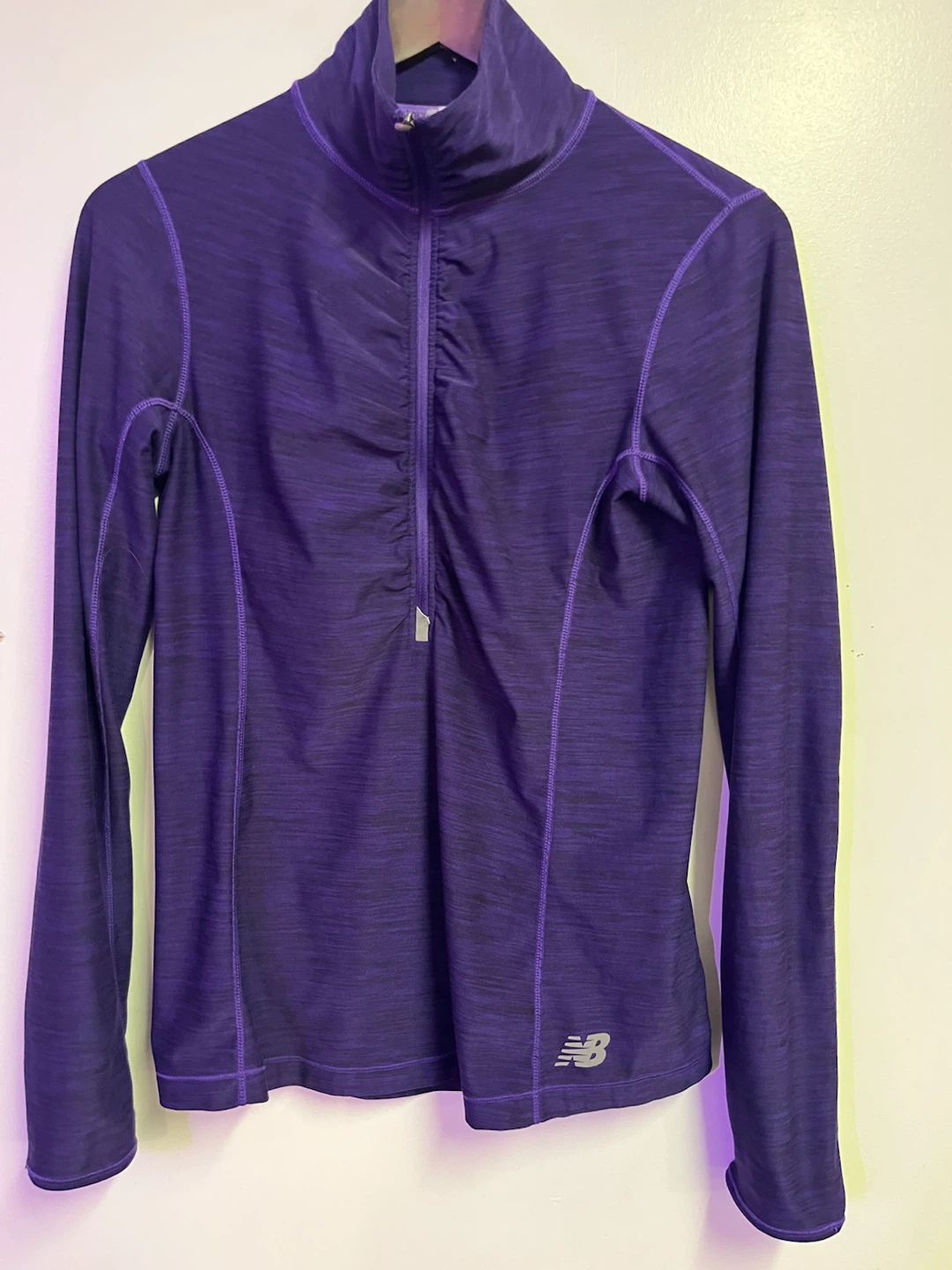New Balance Purple Half-Zip Athletic Top