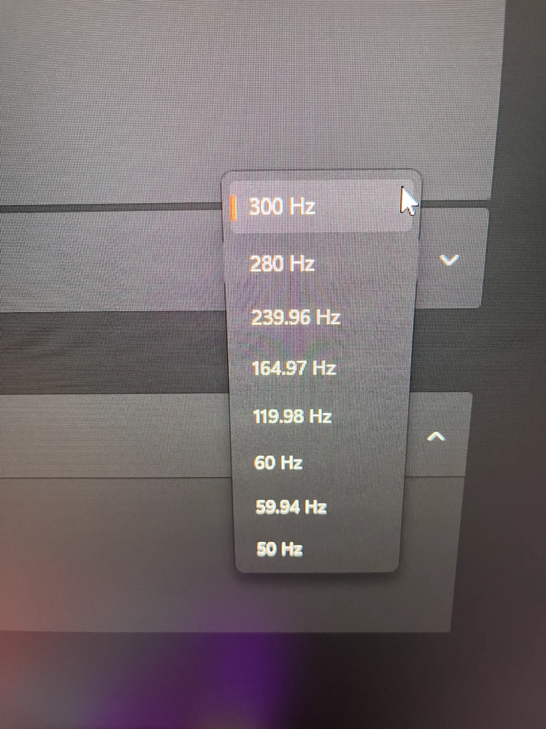 300HZ 1440p monitor