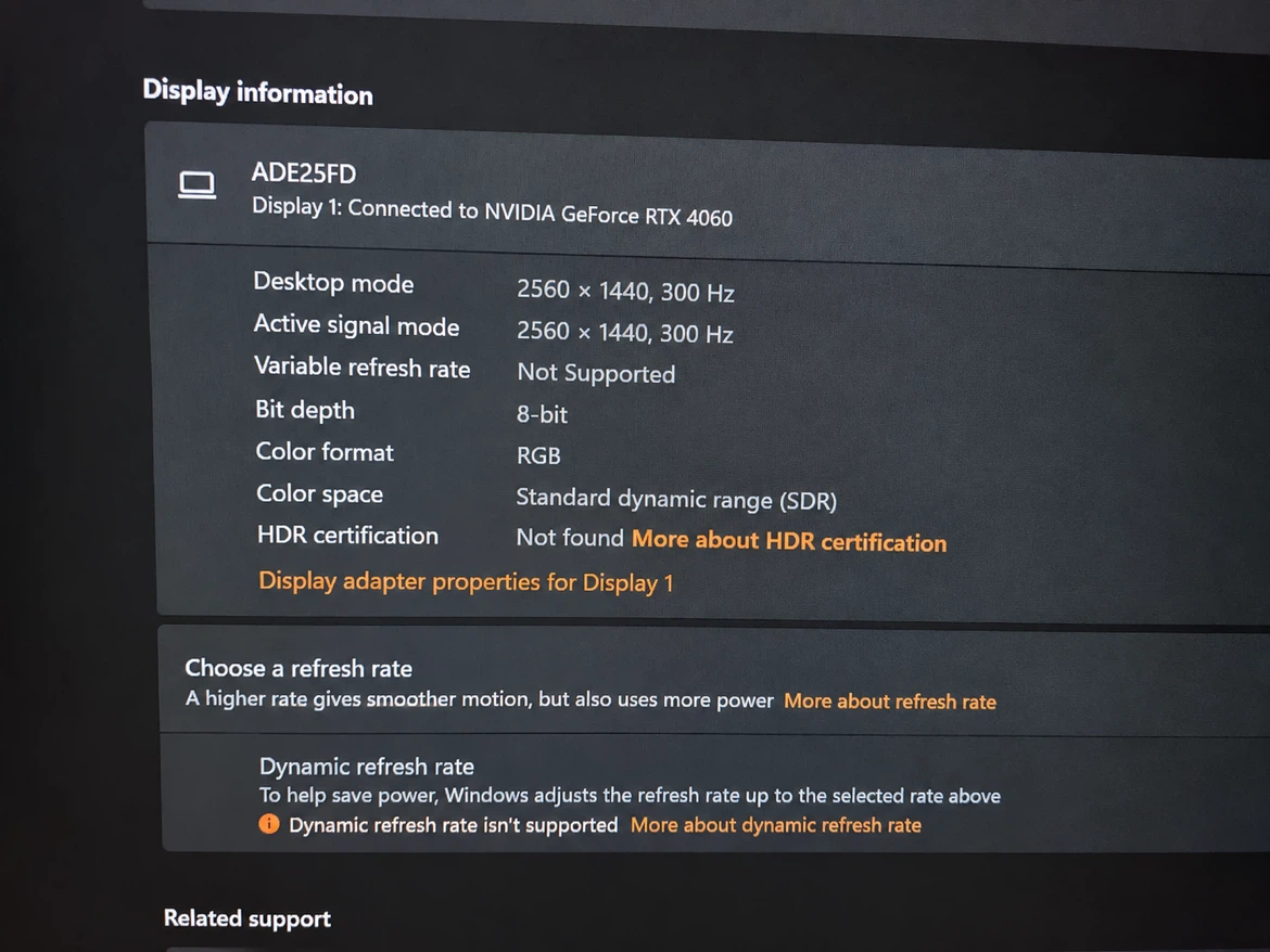 300HZ 1440p monitor - photo 2