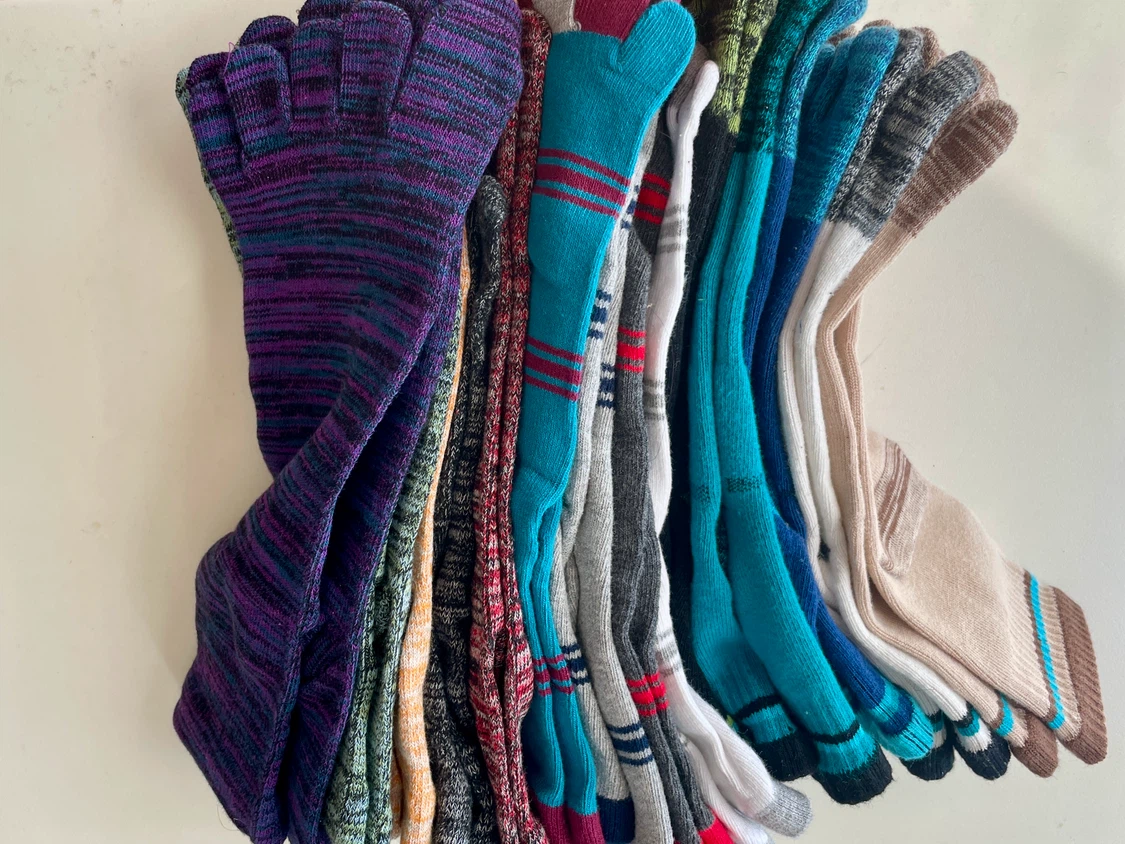 Assorted Toe Socks - 15 Pairs - photo 3