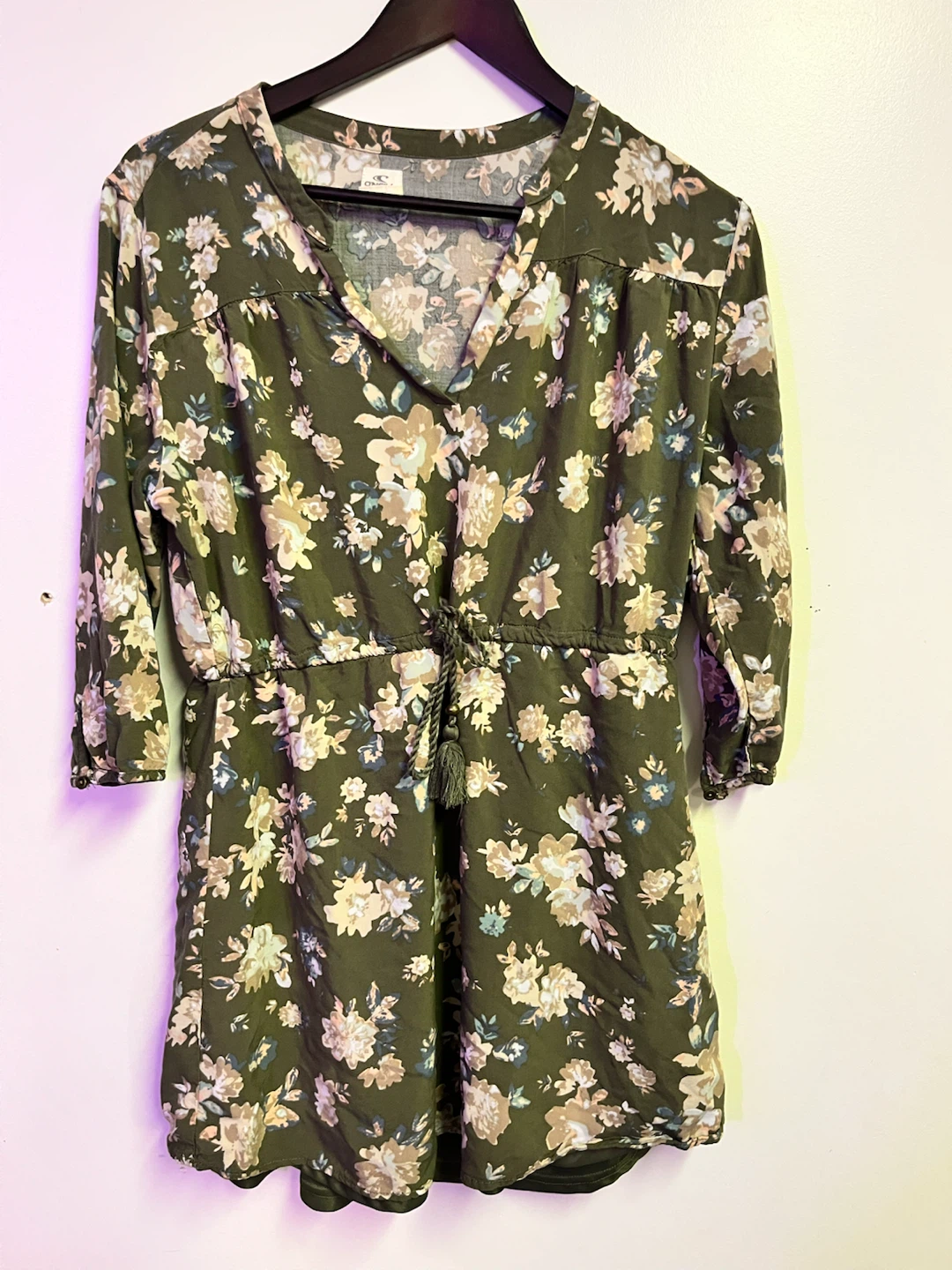 O'Neill Floral Tunic Dress Size L