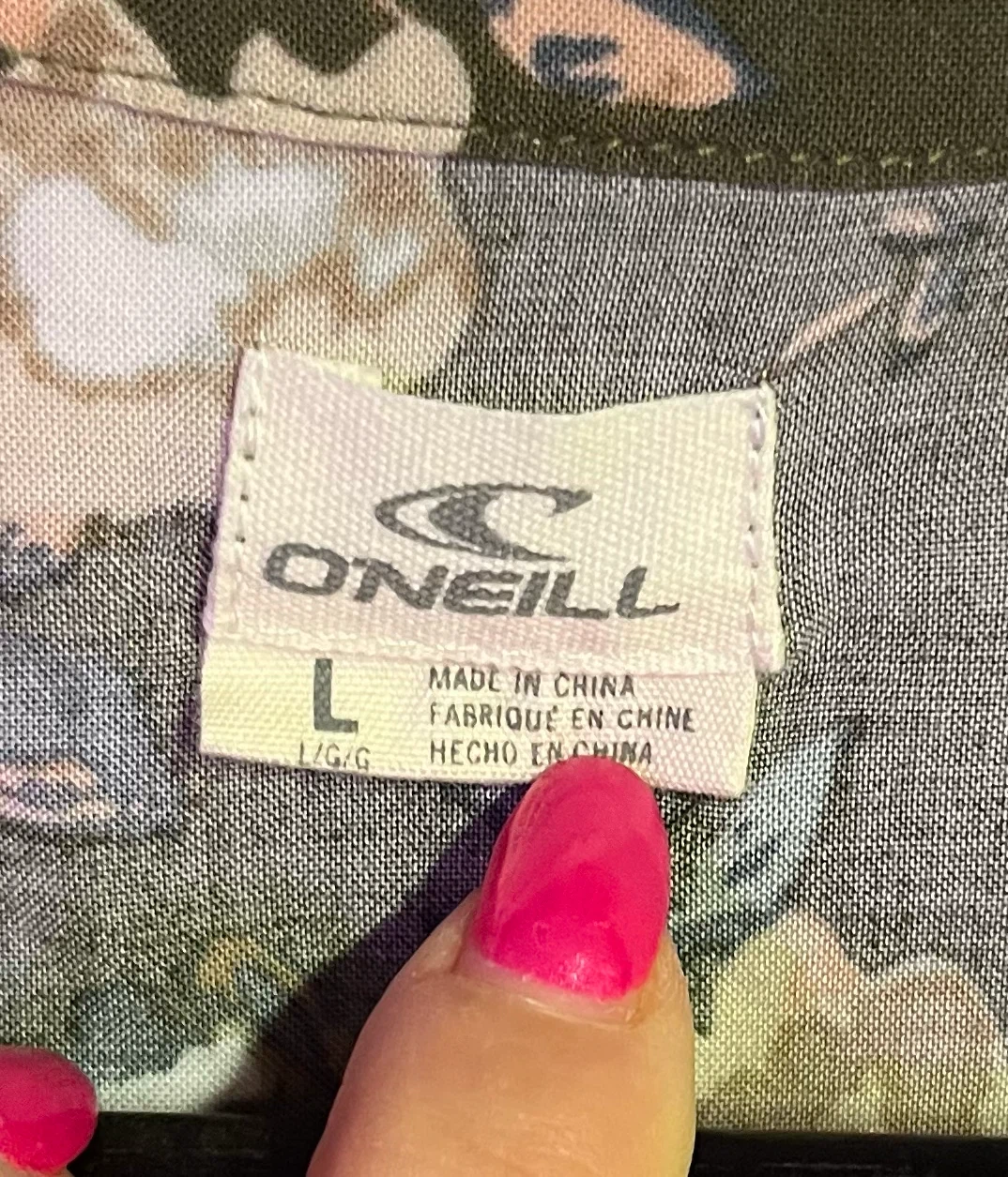 O'Neill Floral Tunic Dress Size L - photo 2