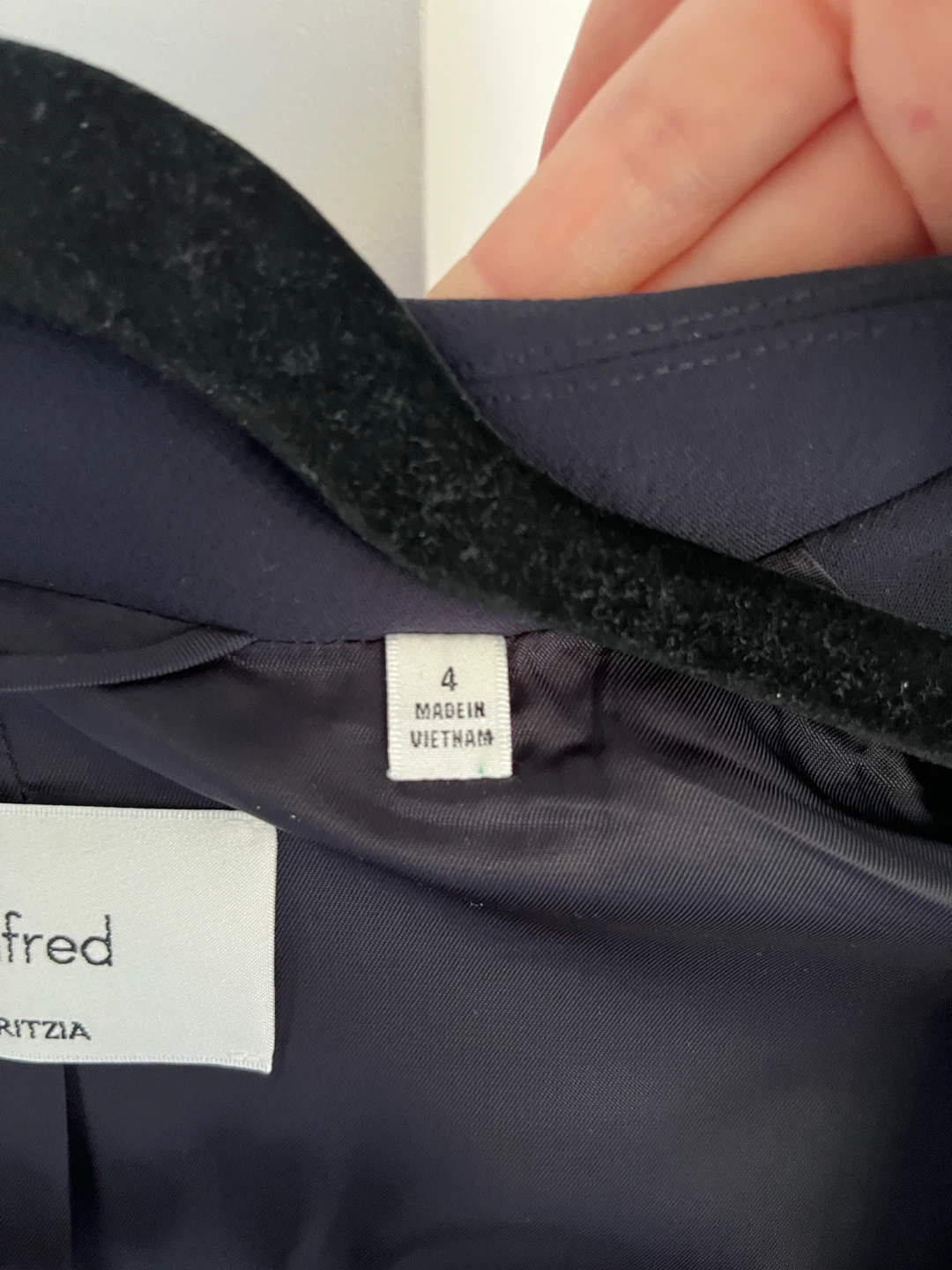 Wilfred Navy Blazer Size 4 - photo 2