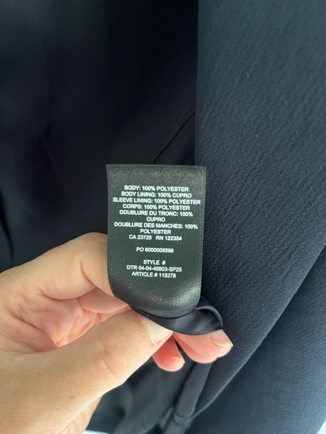 Wilfred Navy Blazer Size 4 - photo 4
