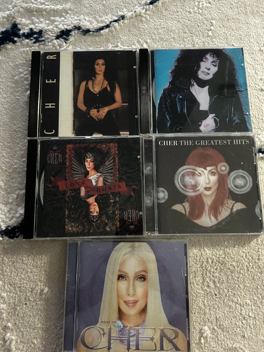 Set of 5 Cher Audio CDs
