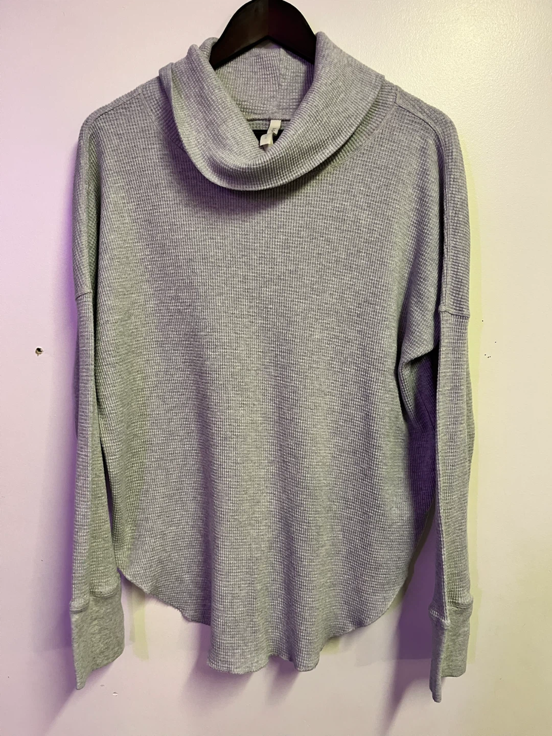 The Group Babaton Waffle Knit Cowl Neck Sweater