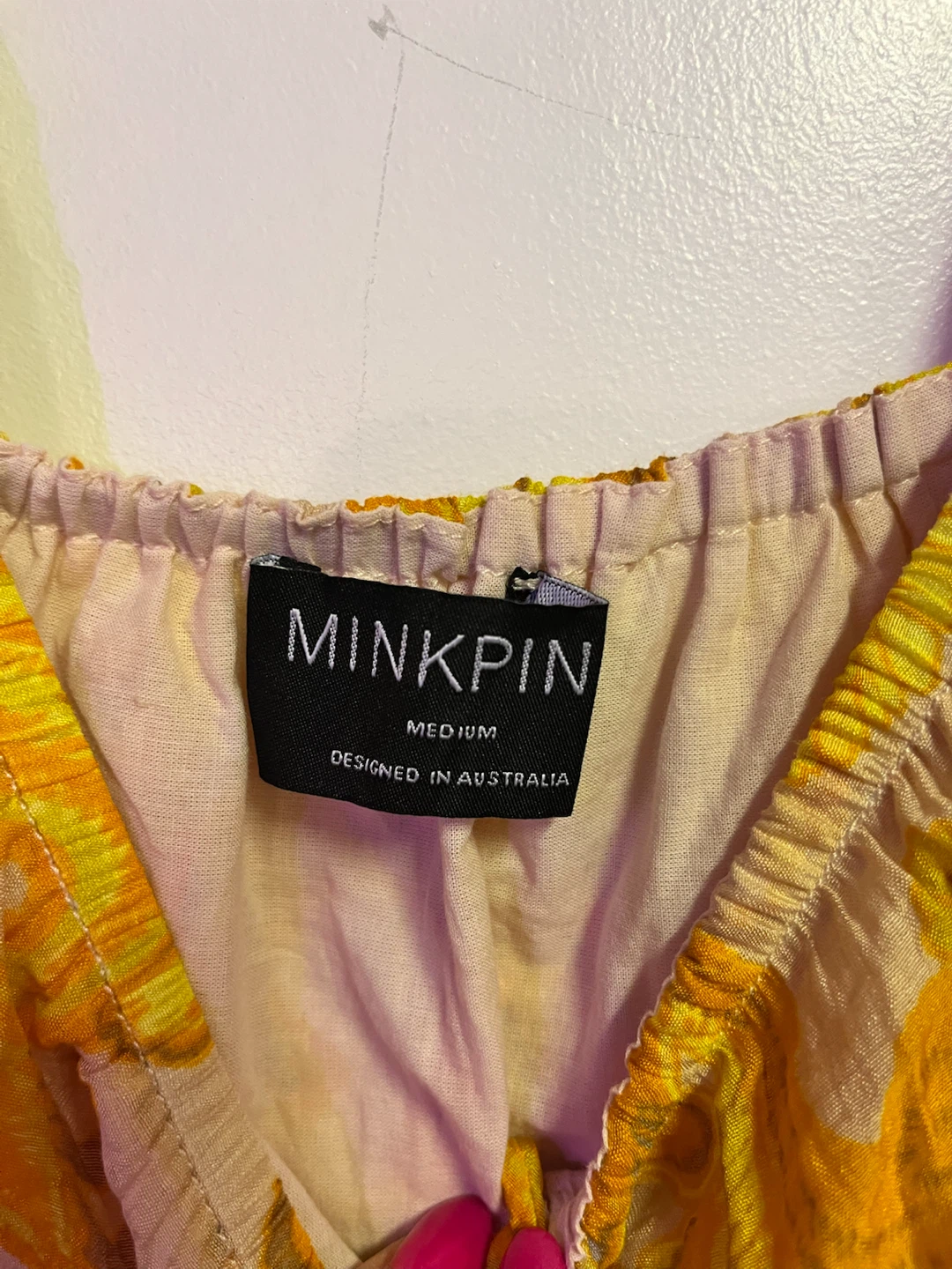 Minkpink Yellow Paisley Dress Medium - photo 2