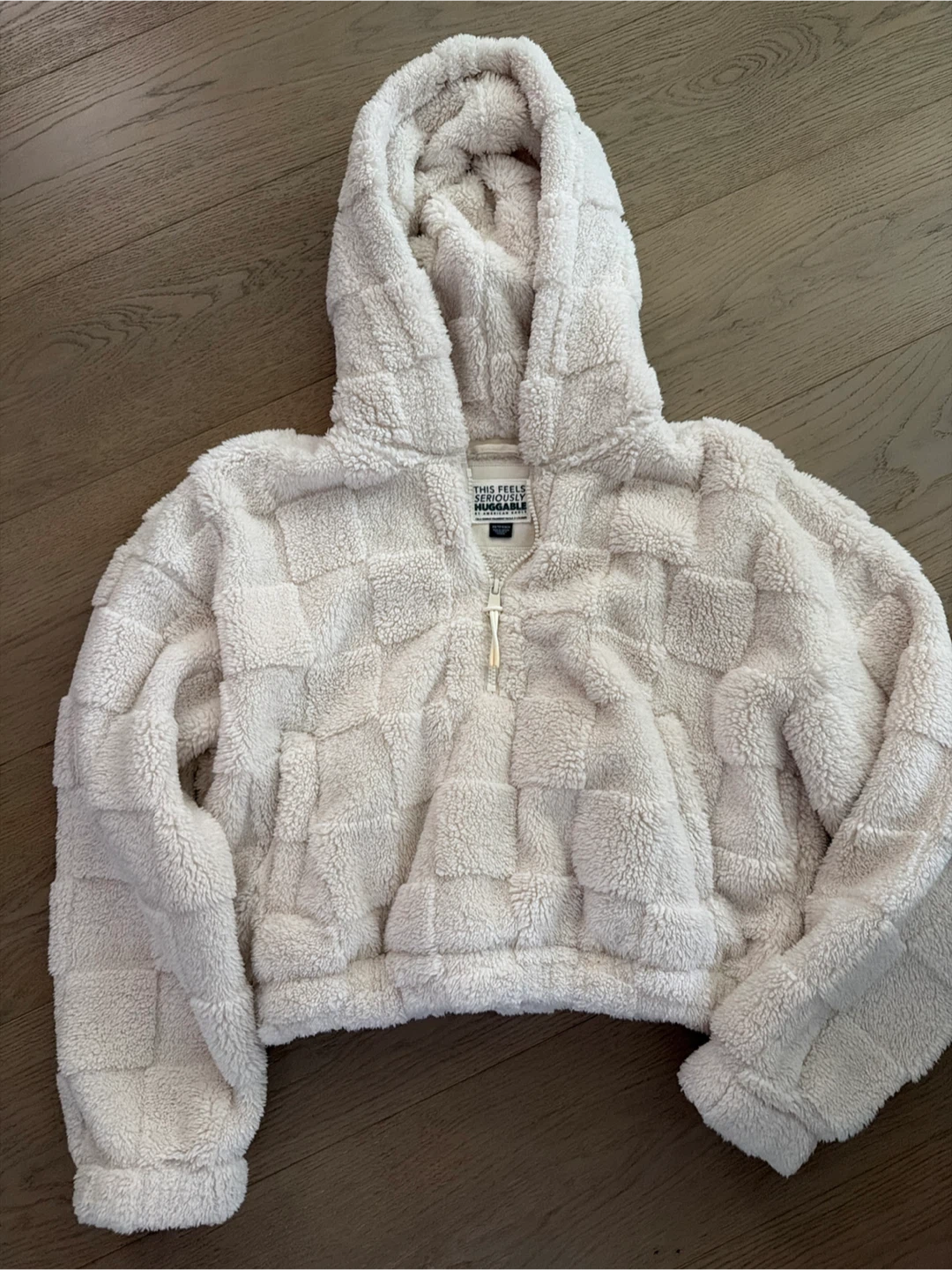 American Eagle Sherpa Quarter-Zip Hoodie