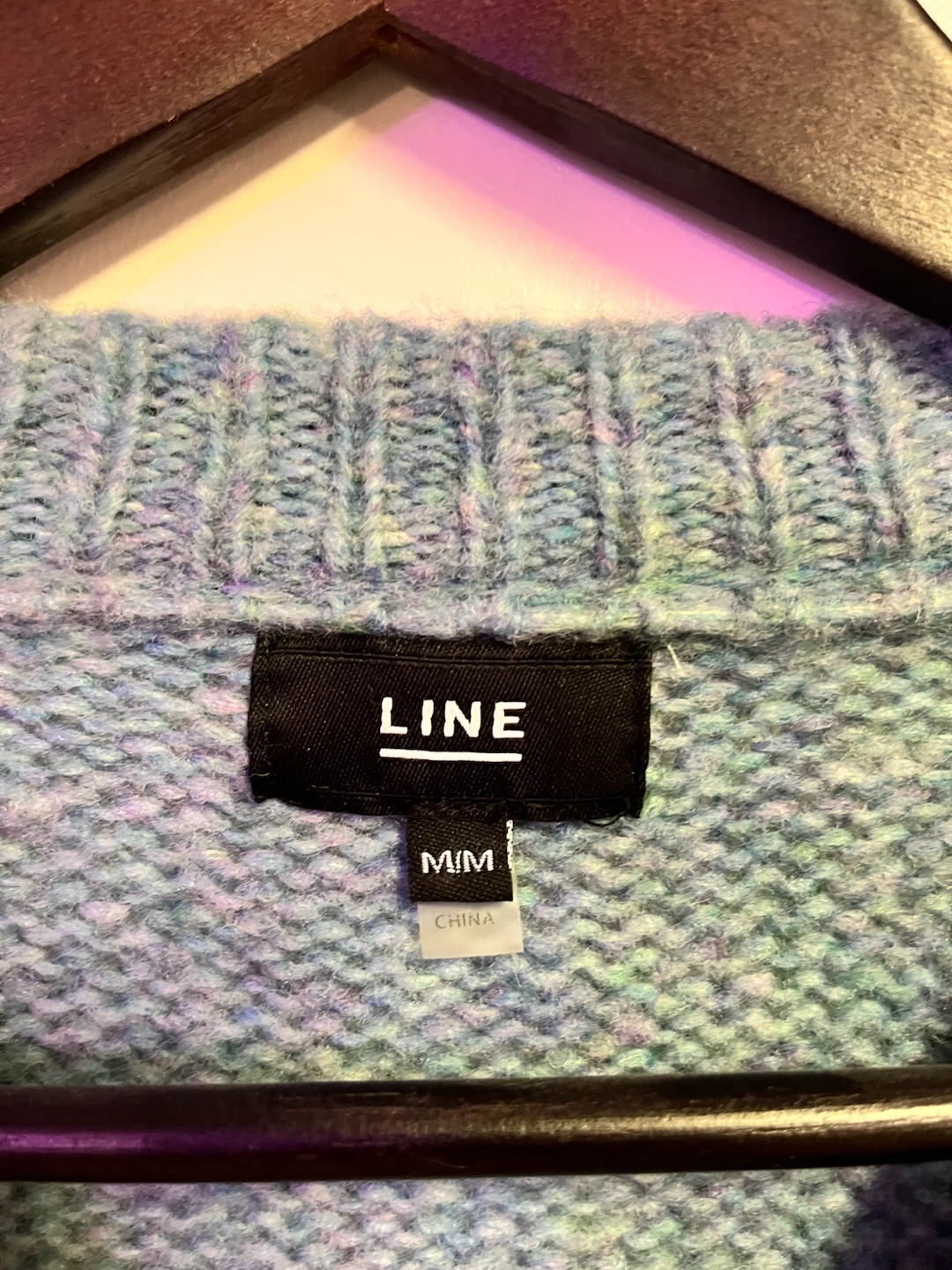 LINE blue knit sweater