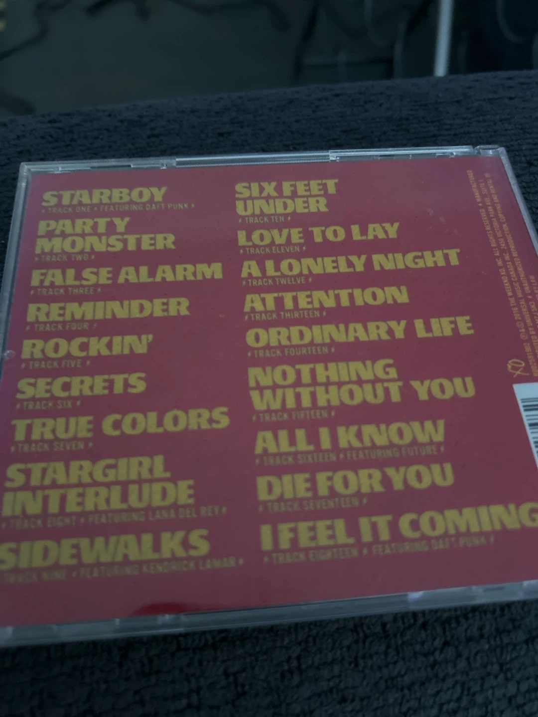The Weeknd Starboy CD - photo 2