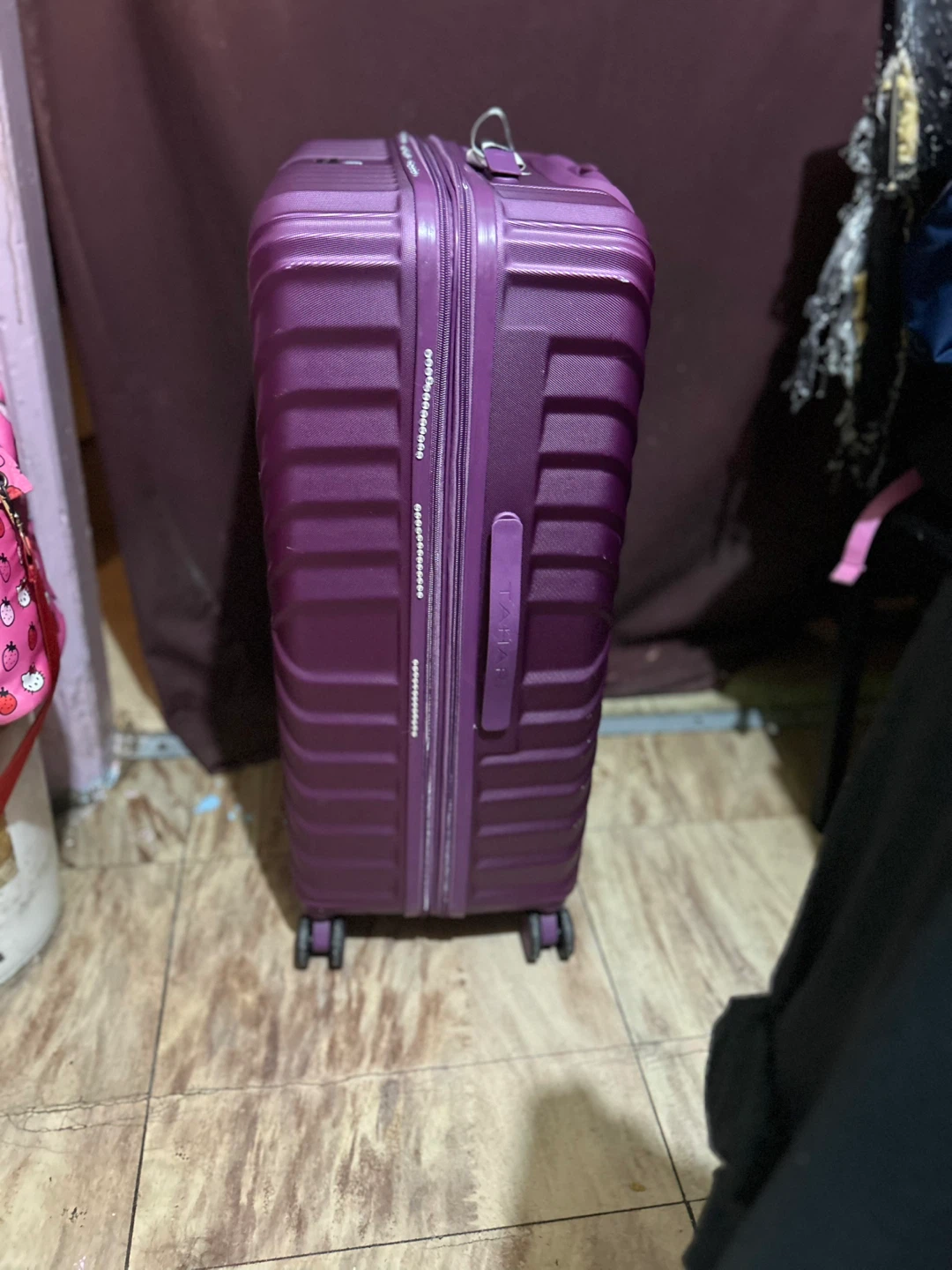 Tahari Purple Hard-Shell Suitcase - photo 2