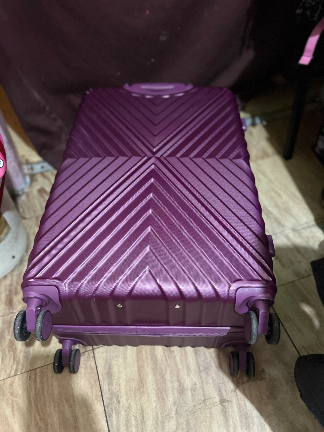 Tahari Purple Hard-Shell Suitcase - photo 4