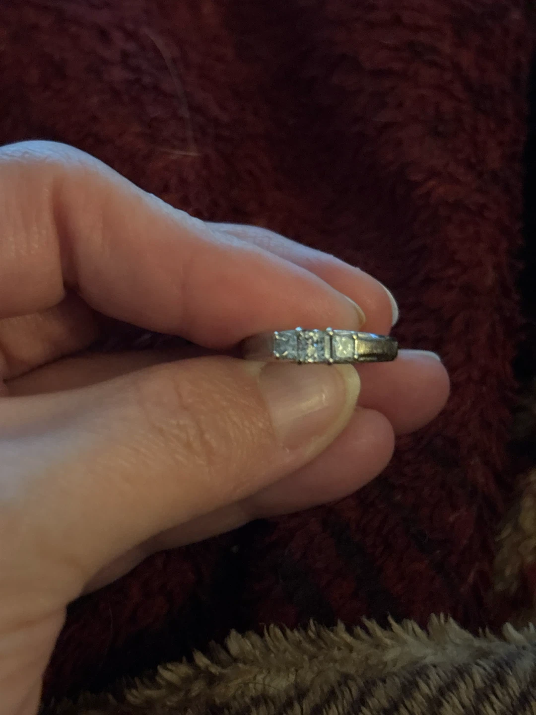 Three stone diamond ring - photo 2