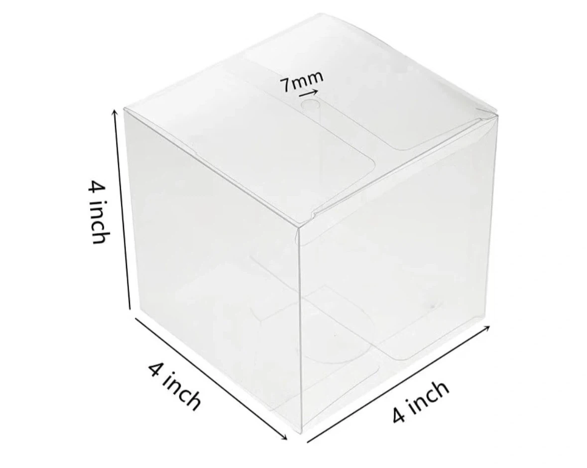 15 clear square plastic Boxes - photo 2