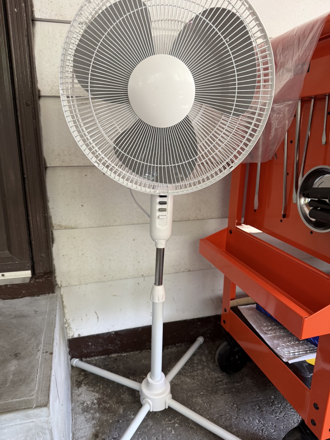 White Pedestal Fan
