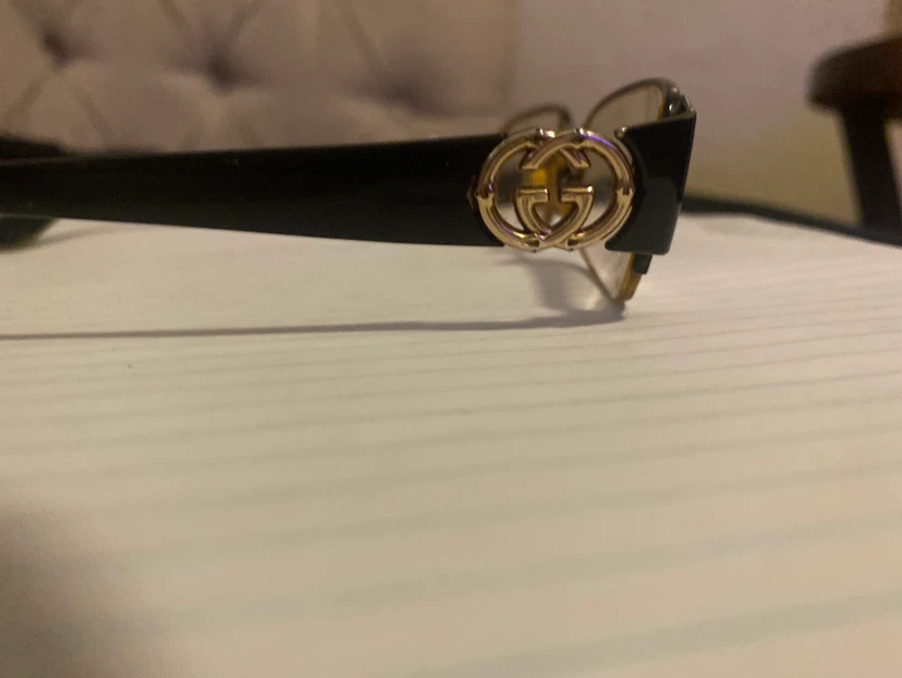 Gucci Black and Gold Eyeglasses - photo 2