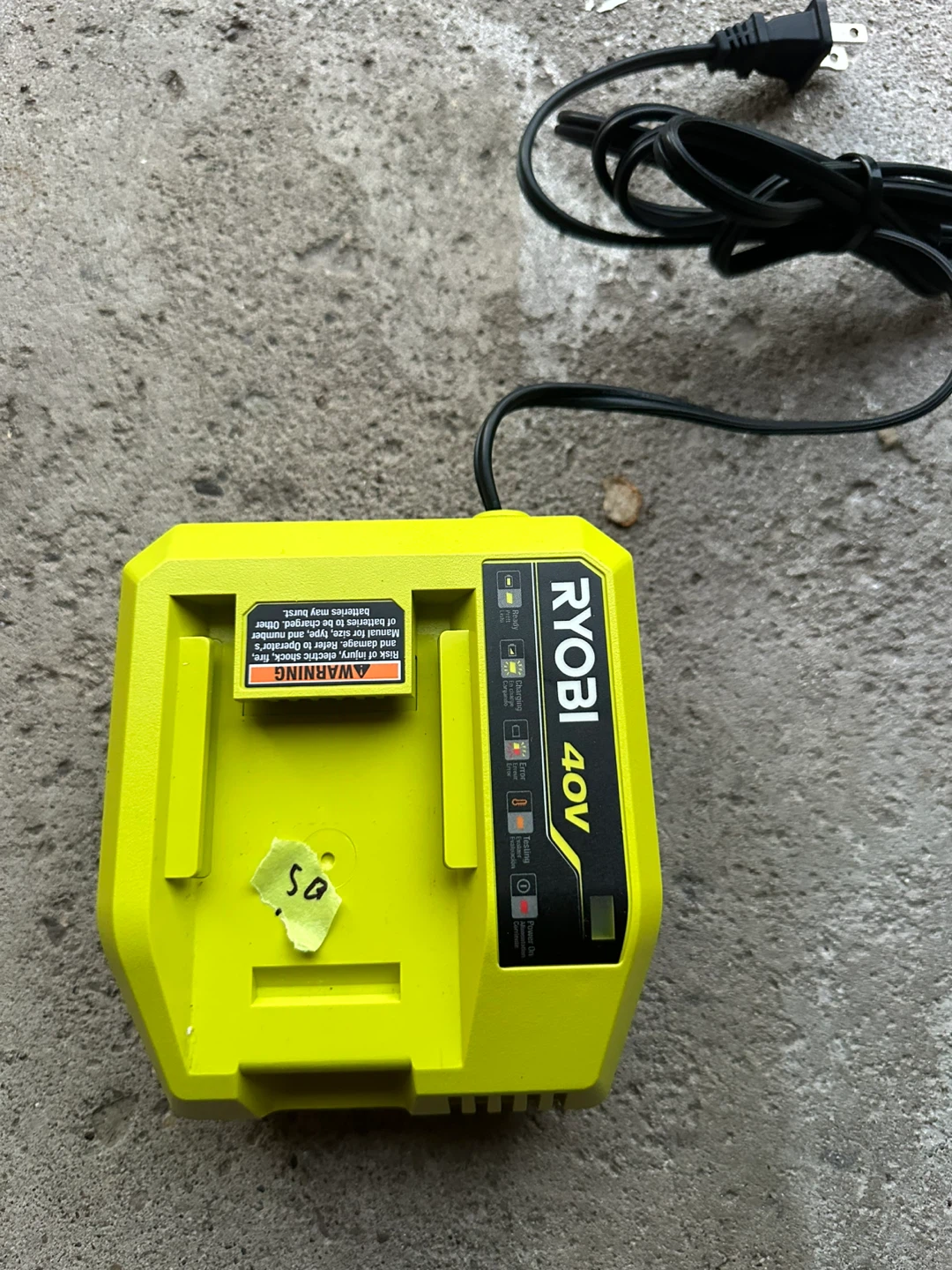 Ryobi 40V Battery Charger OP408VNM