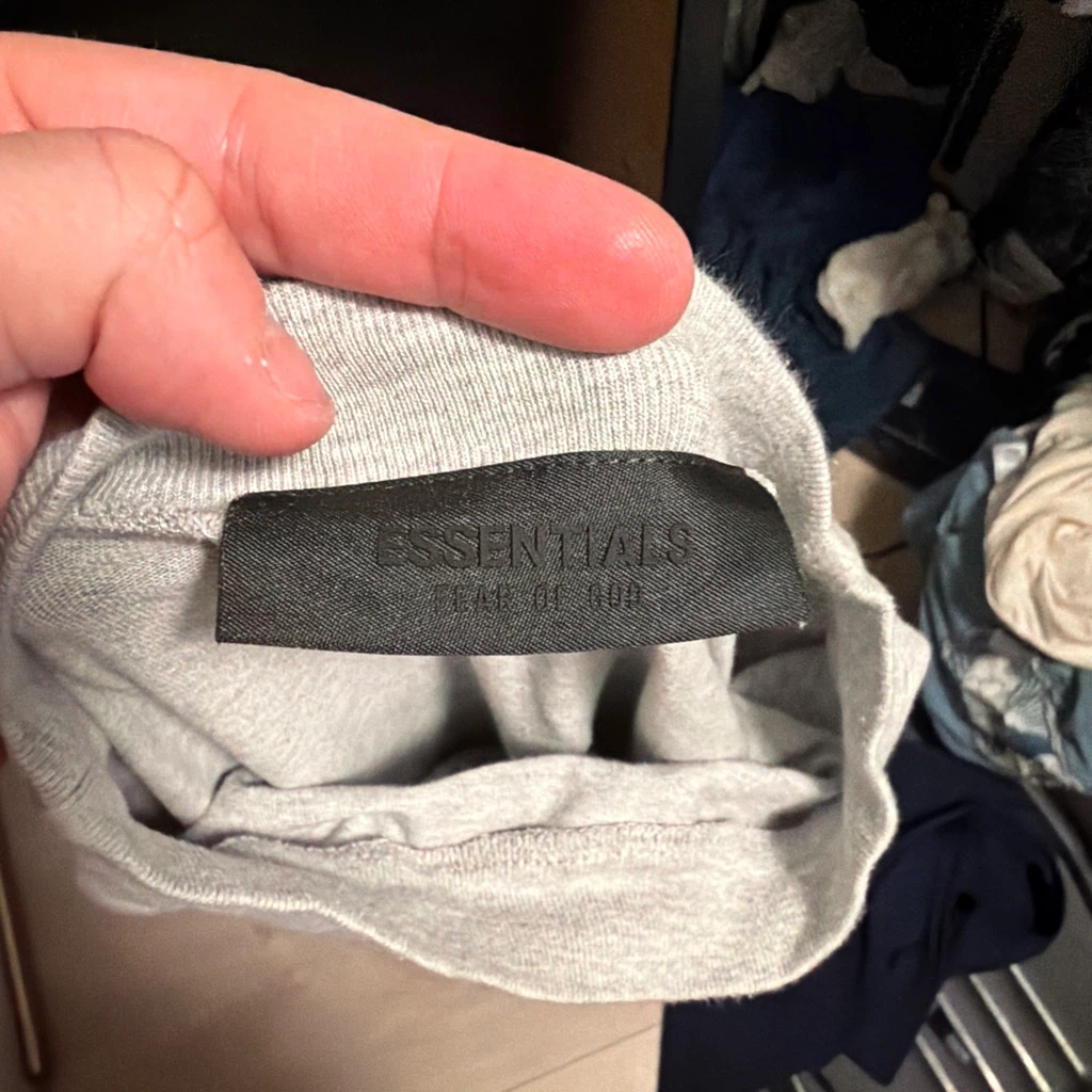 Essentials Fear of God Grey Long Sleeve Shirt