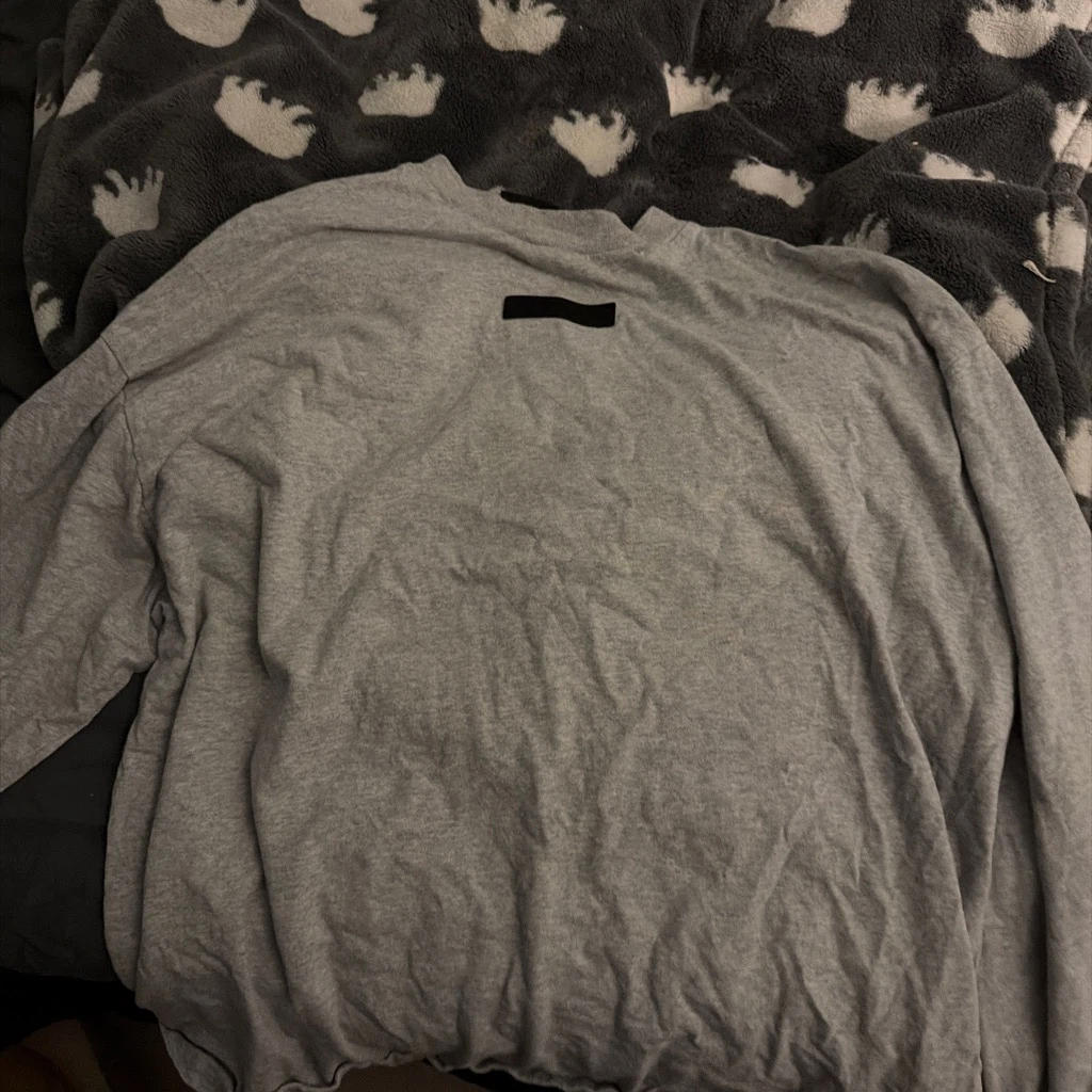 Essentials Fear of God Grey Long Sleeve Shirt - photo 3