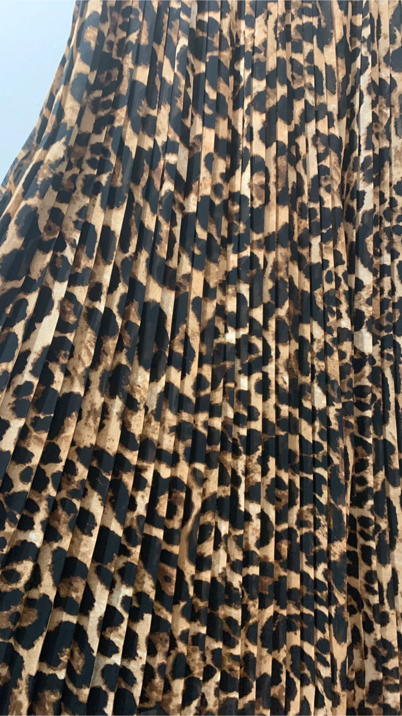 Leopard print pleated skirt - photo 3