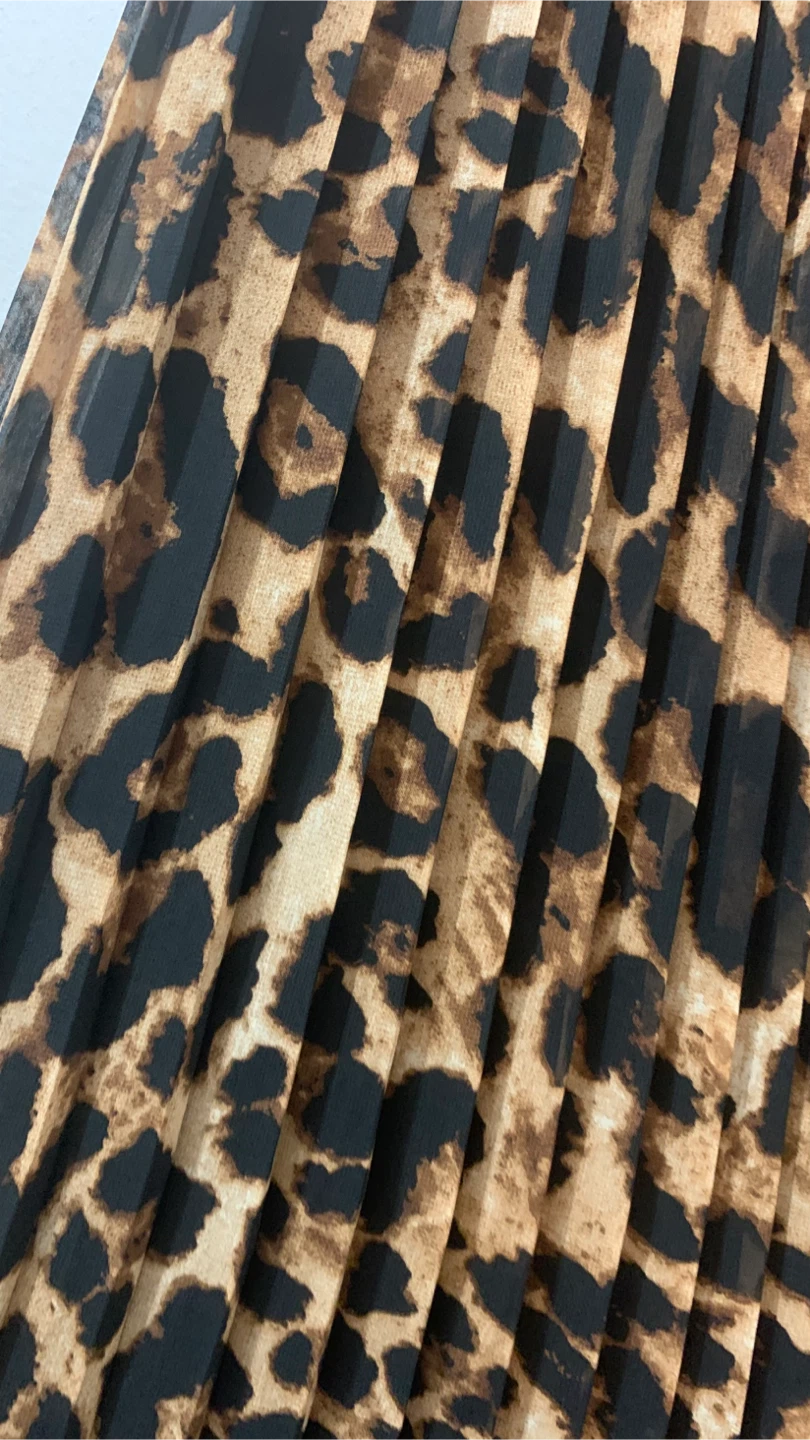 Leopard print pleated skirt - photo 4