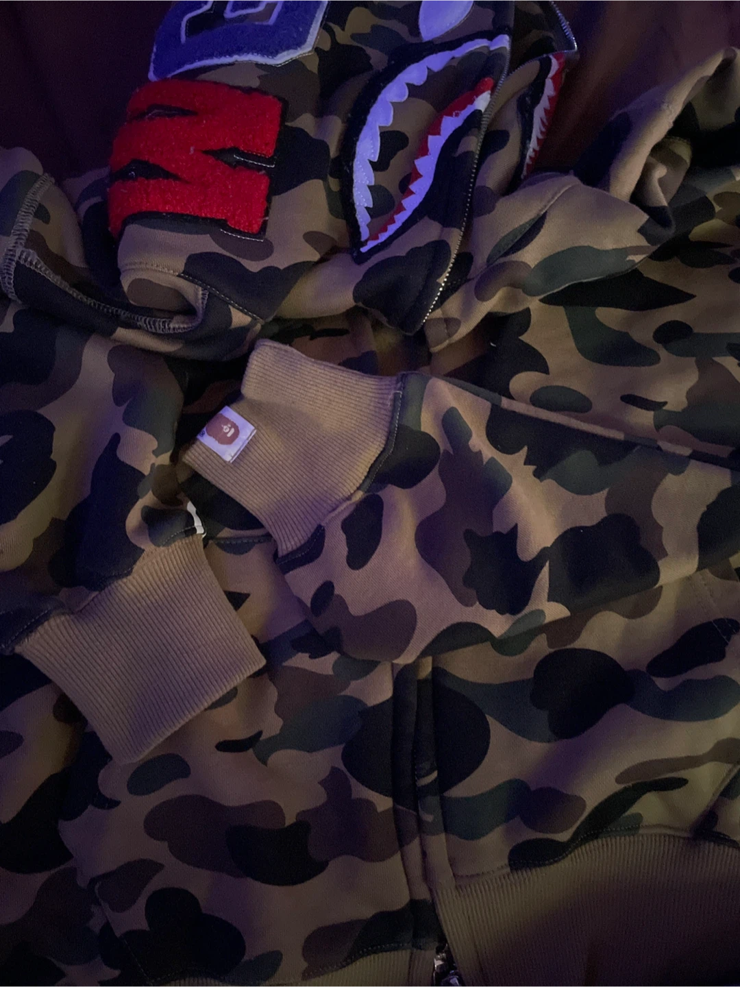 A Bathing Ape Full Zip Hoodie Size Medium