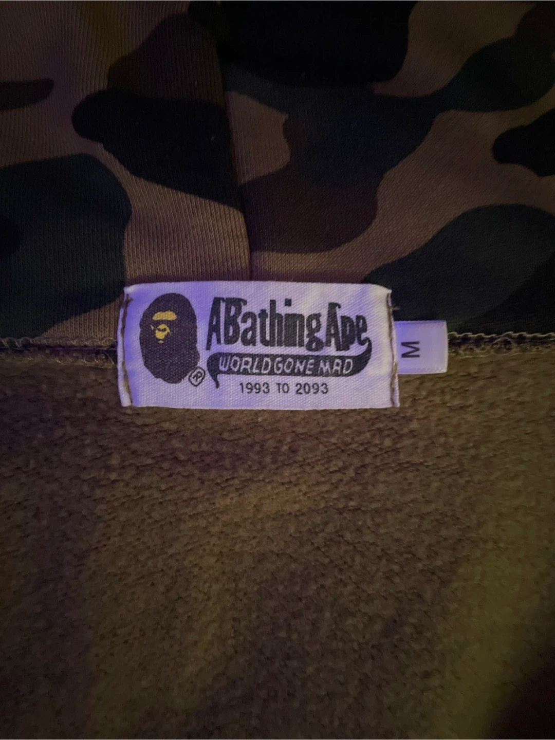 A Bathing Ape Full Zip Hoodie Size Medium - photo 2