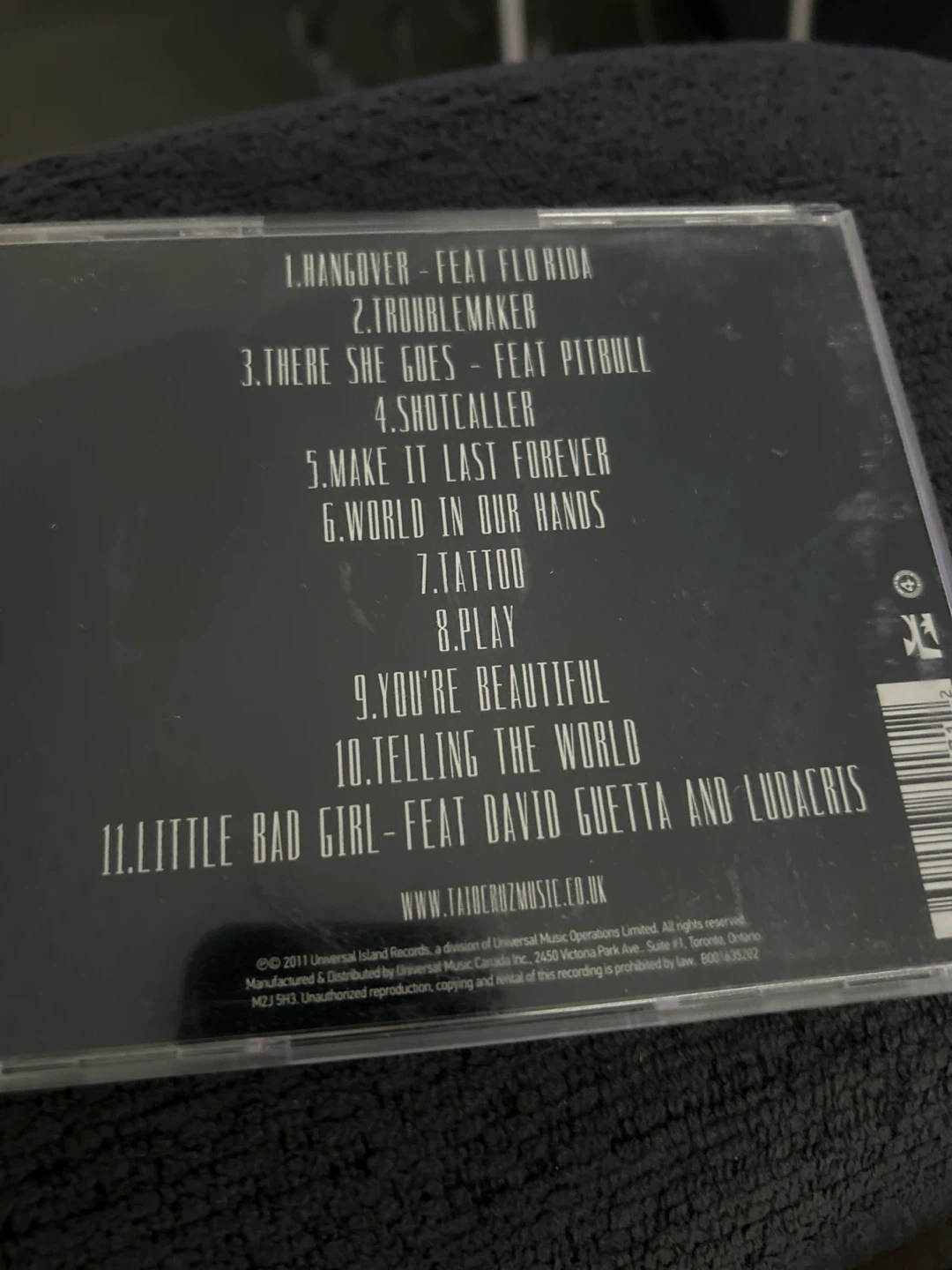 Taio Cruz TY.O CD Album - photo 2