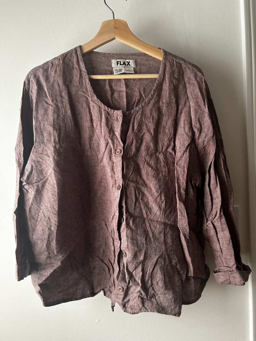Flax Brand - Purple Linen Shirt