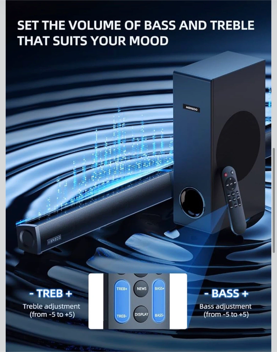 Meredo 2.1 Channel Soundbar with Subwoofer - photo 4