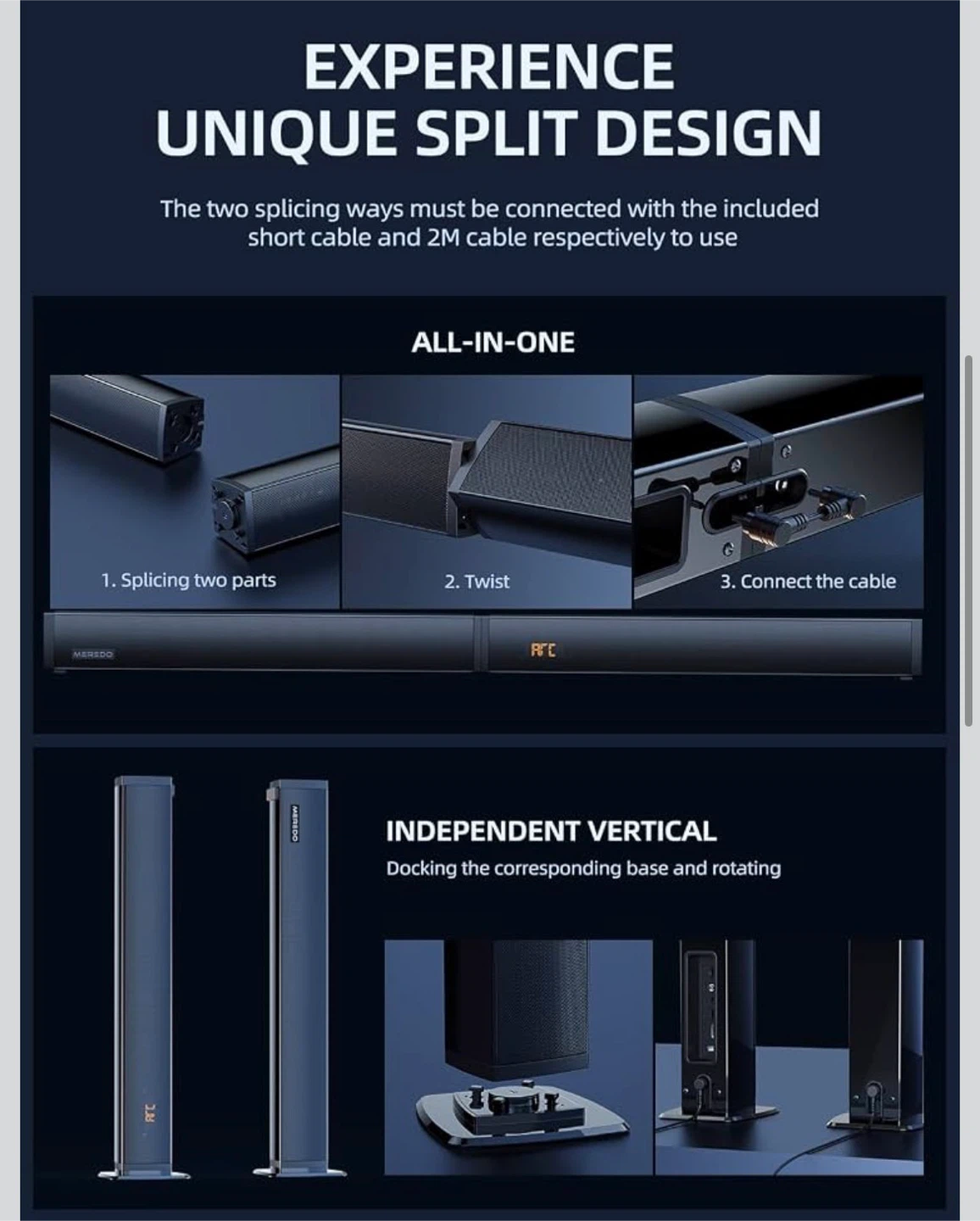 Meredo 2.1 Channel Soundbar with Subwoofer - photo 5
