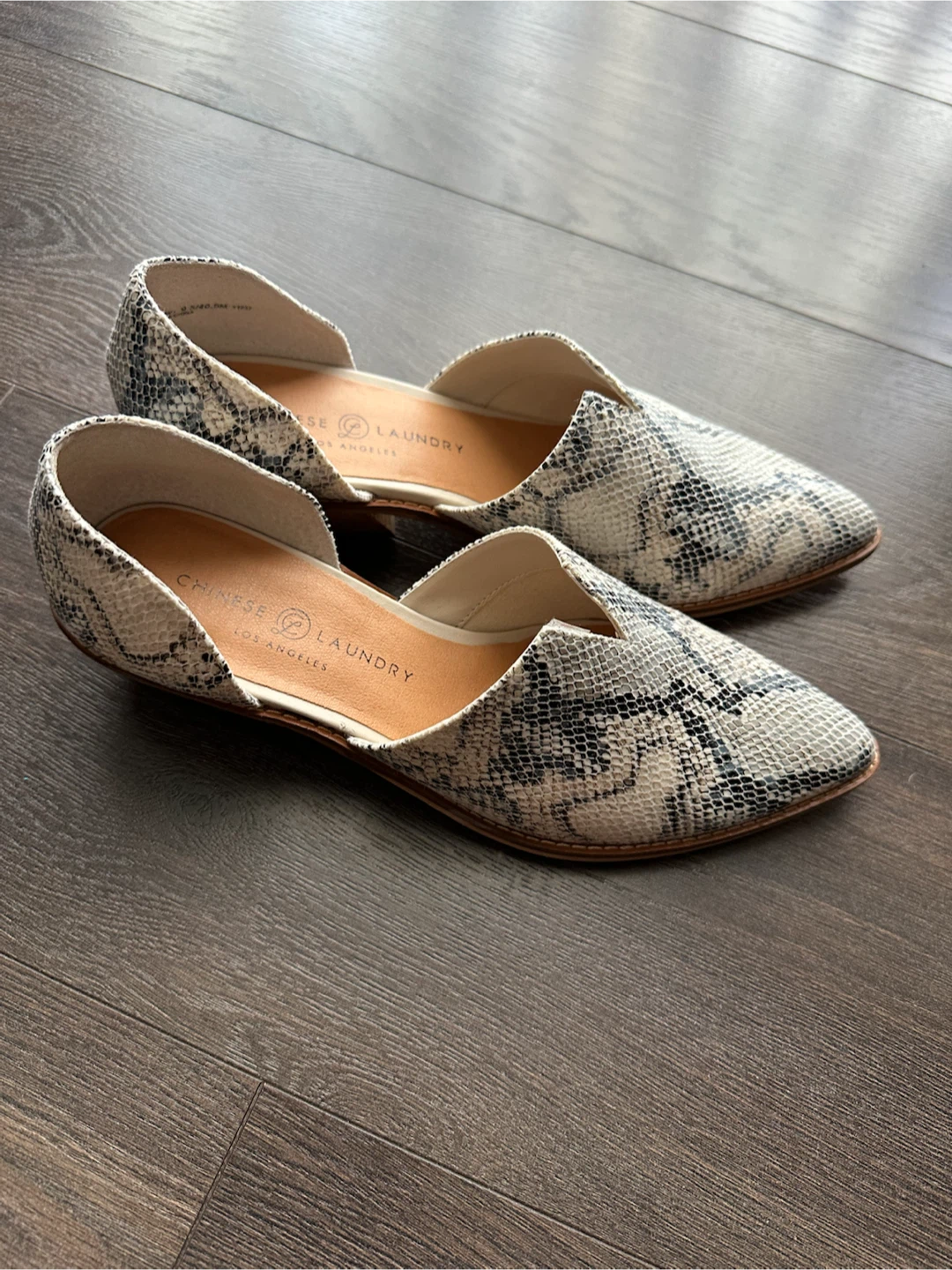 Chinese Laundry Snake Print Mules Size 9.5