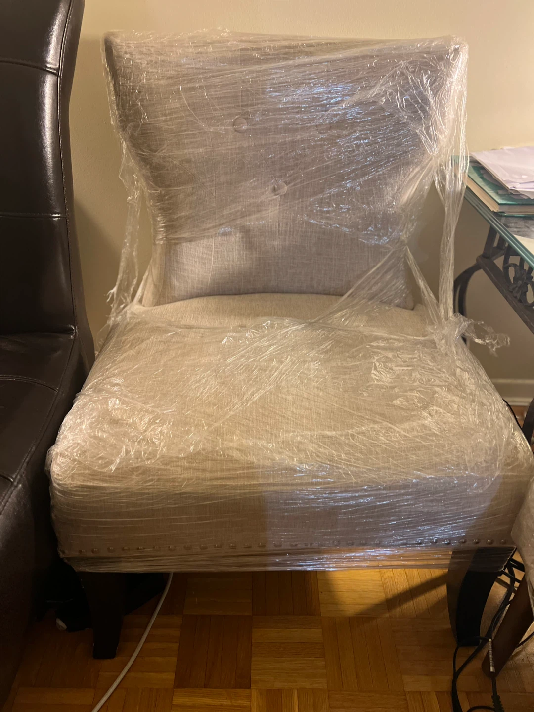 Light Grey Accent Chair